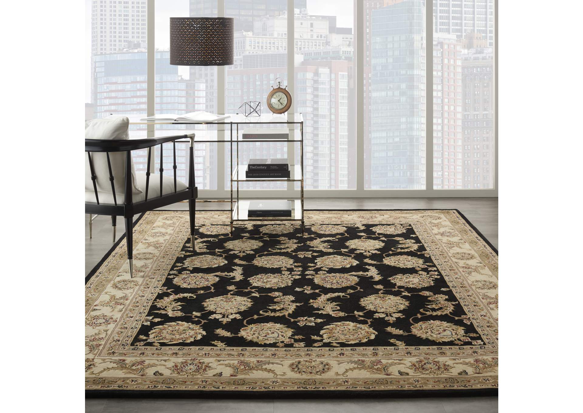 Nourison 2000 10' x 14' Black Area Rug,Nourison
