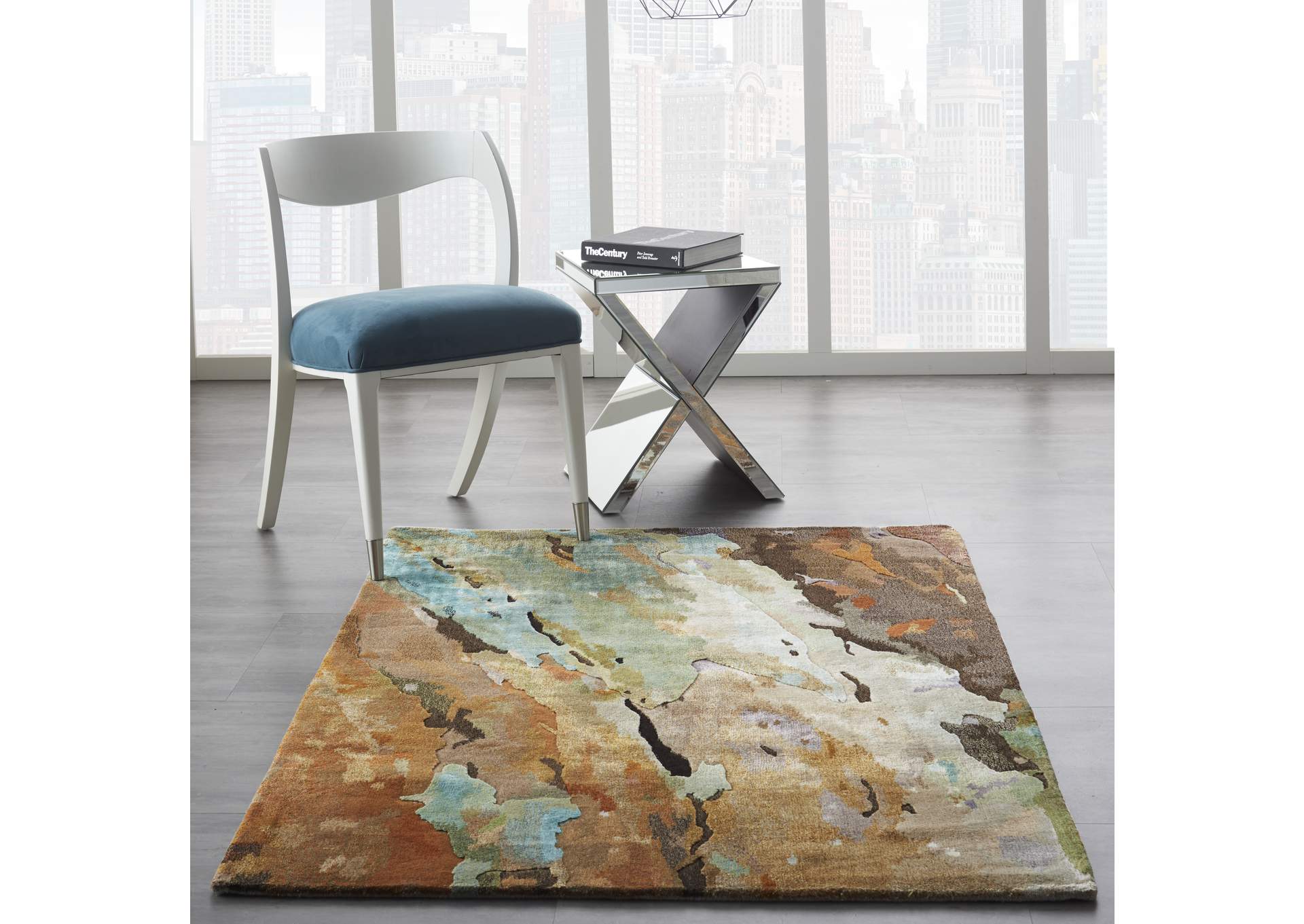 Nourison Prismatic 4'x6' Multicolor Abstract Area Rug,Nourison