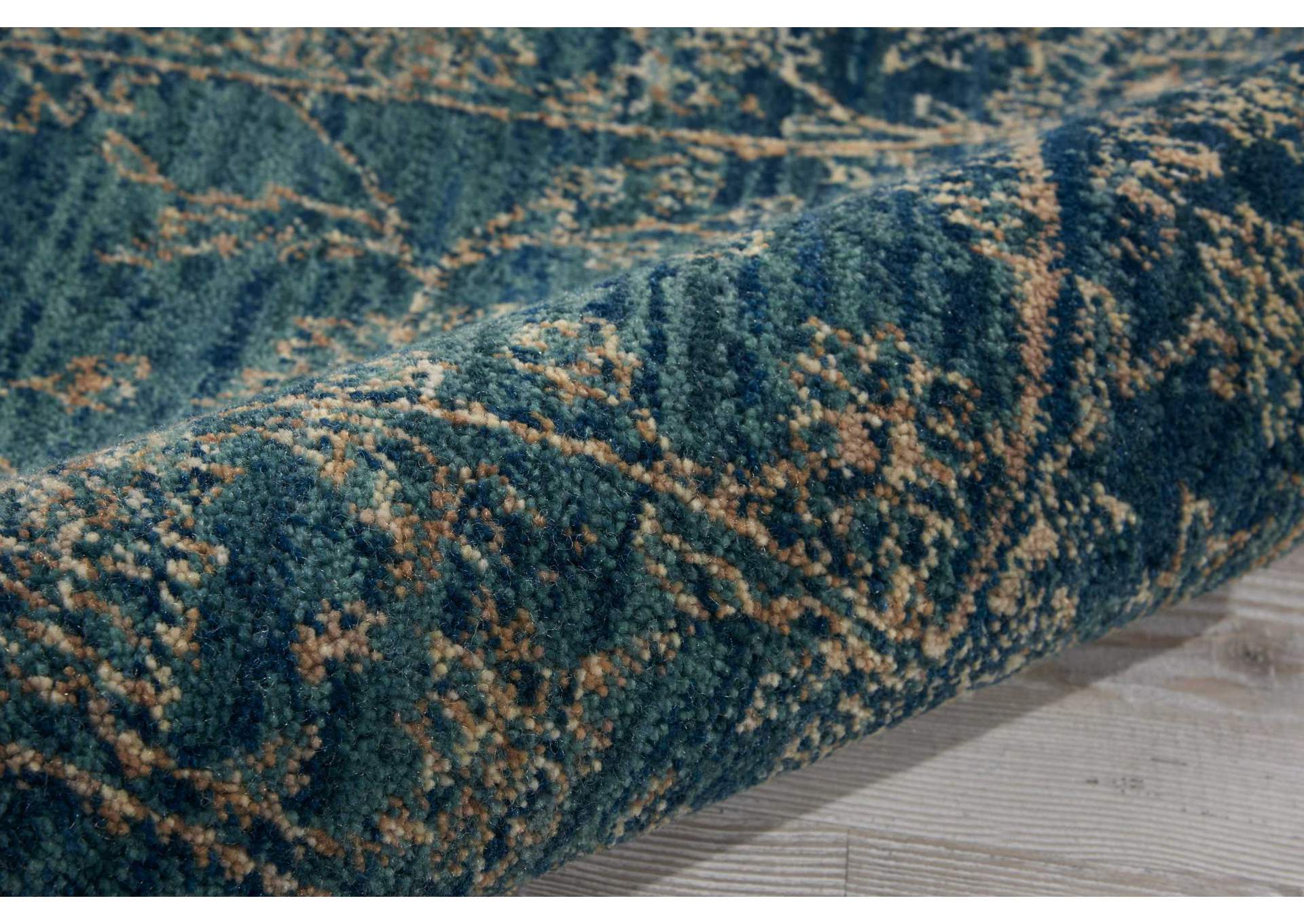 Nourison 2020 NR202 Teal 2'x4' Area Rug,Nourison
