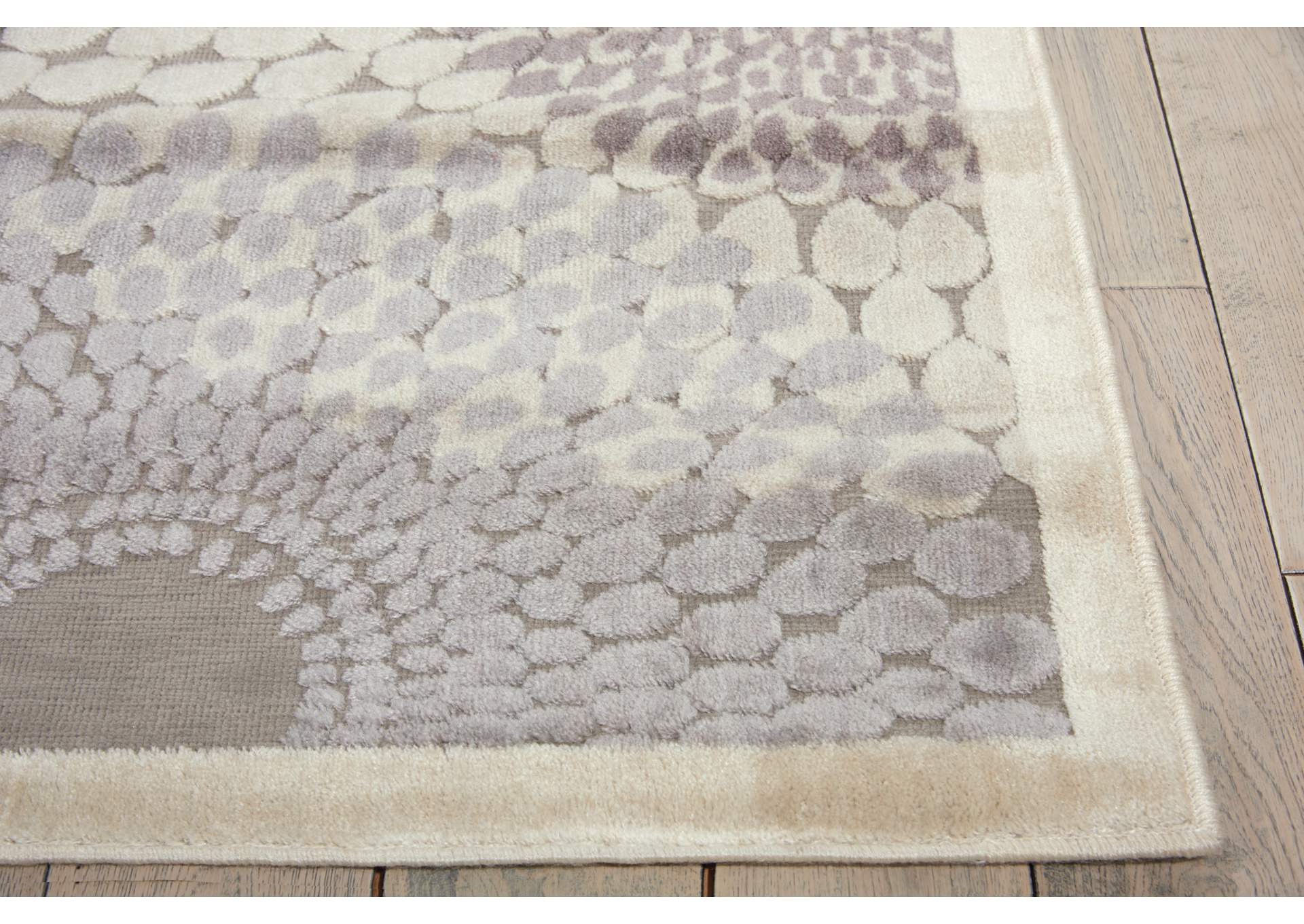 Nourison Graphic Illusions GIL04 Grey 8' Runner Hallway Rug,Nourison