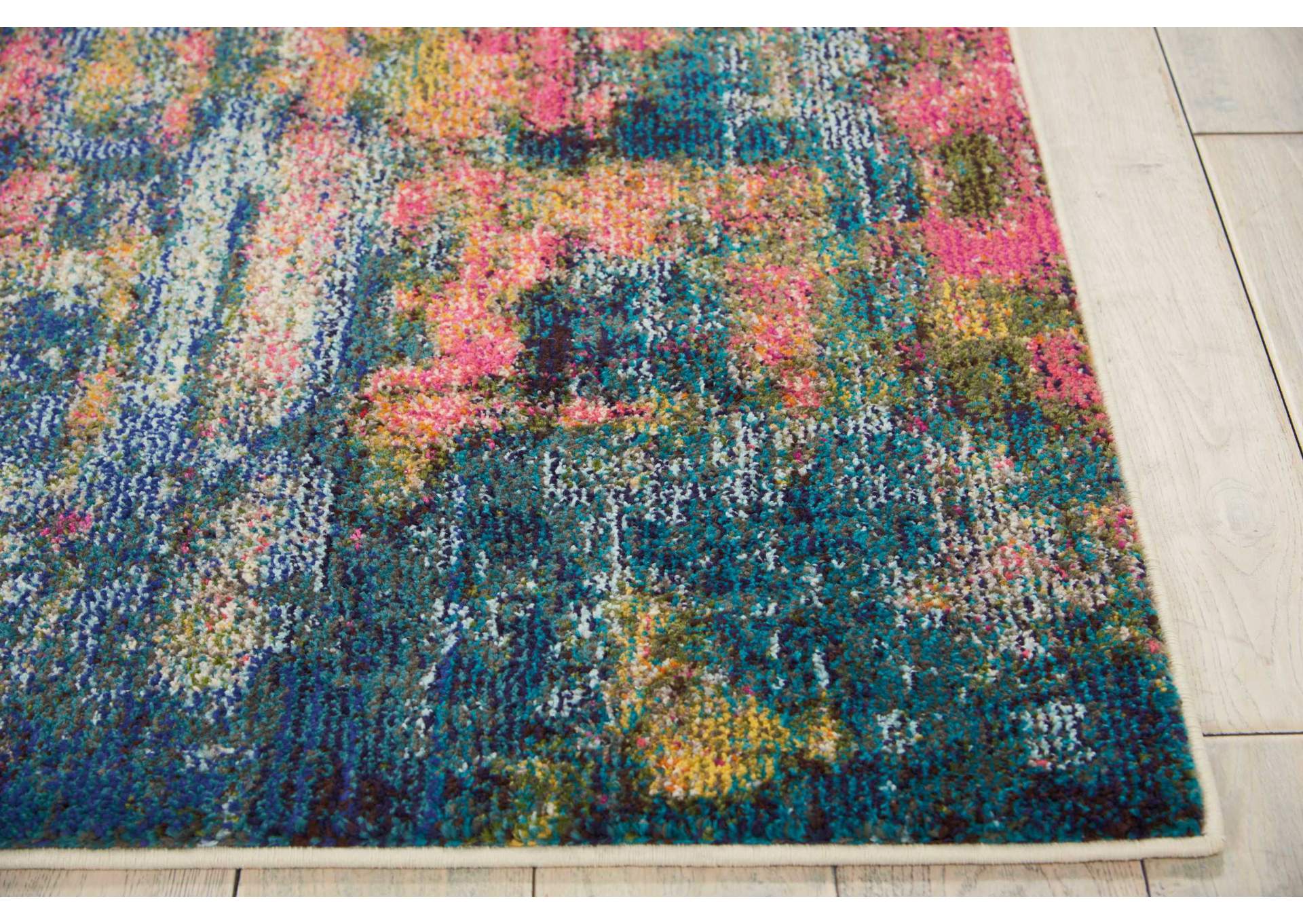 Nourison Celestial CES09 Blue Multicolor 5'x7' Colorful Area Rug,Nourison