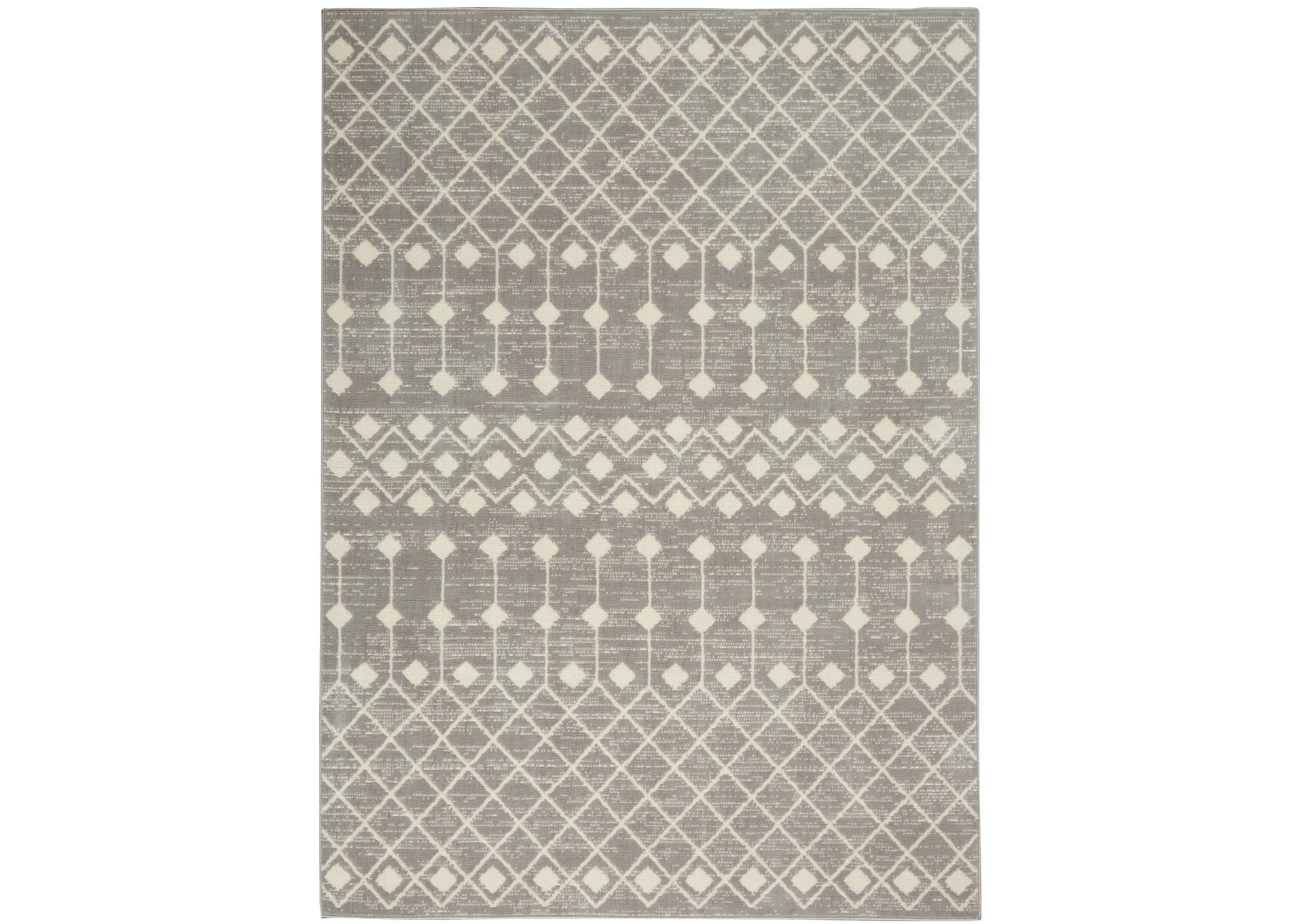 Nourison Grafix 5'x7' Grey Area Rug,Nourison