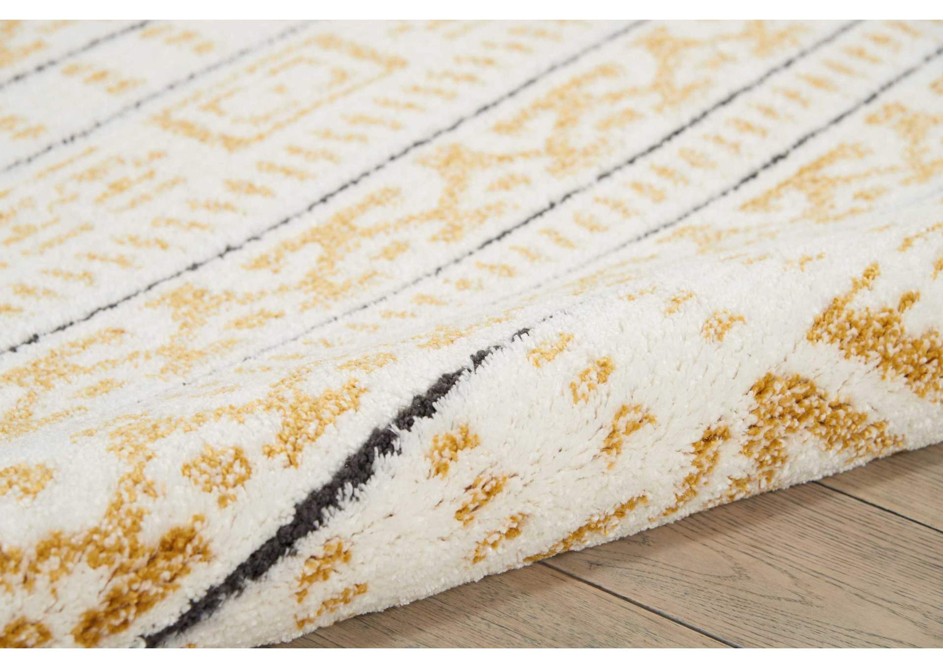 Nourison Kamala DS503 Gold 5'x7' Area Rug,Nourison