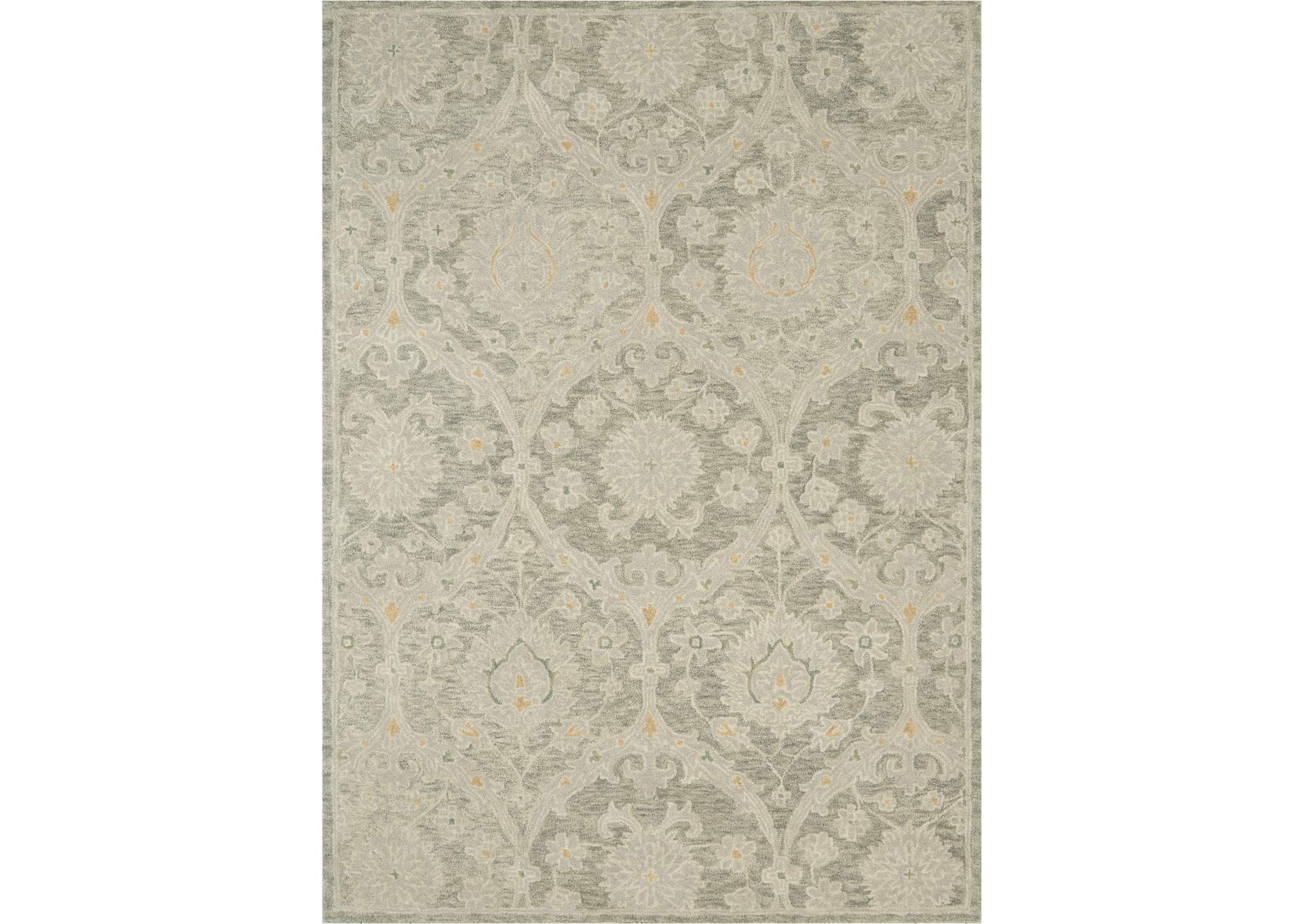Nourison Jazmine JAZ03 Grey 5'x8' Moroccan Area Rug,Nourison