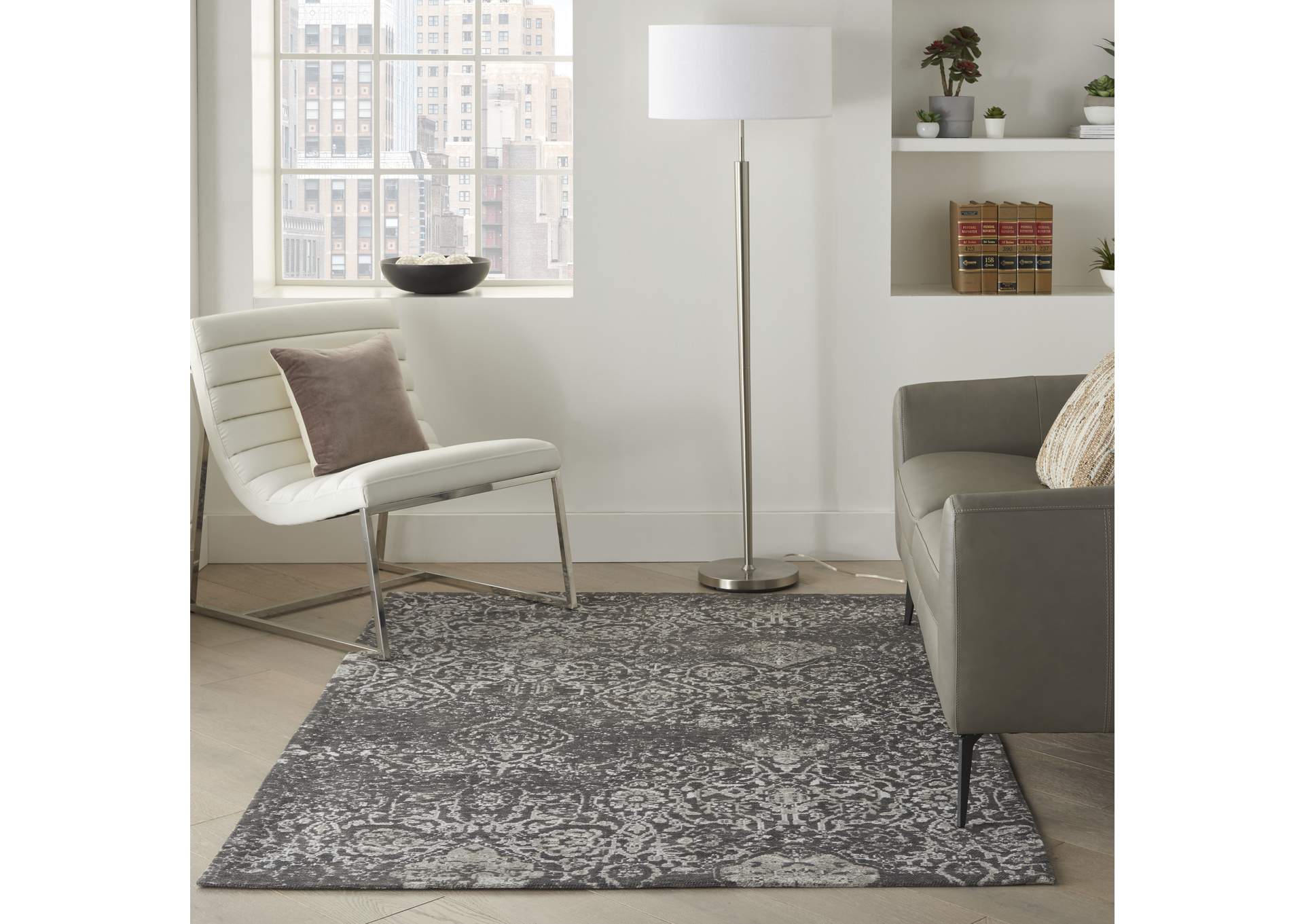 Nourison Damask 4' x 6' Area Rug,Nourison