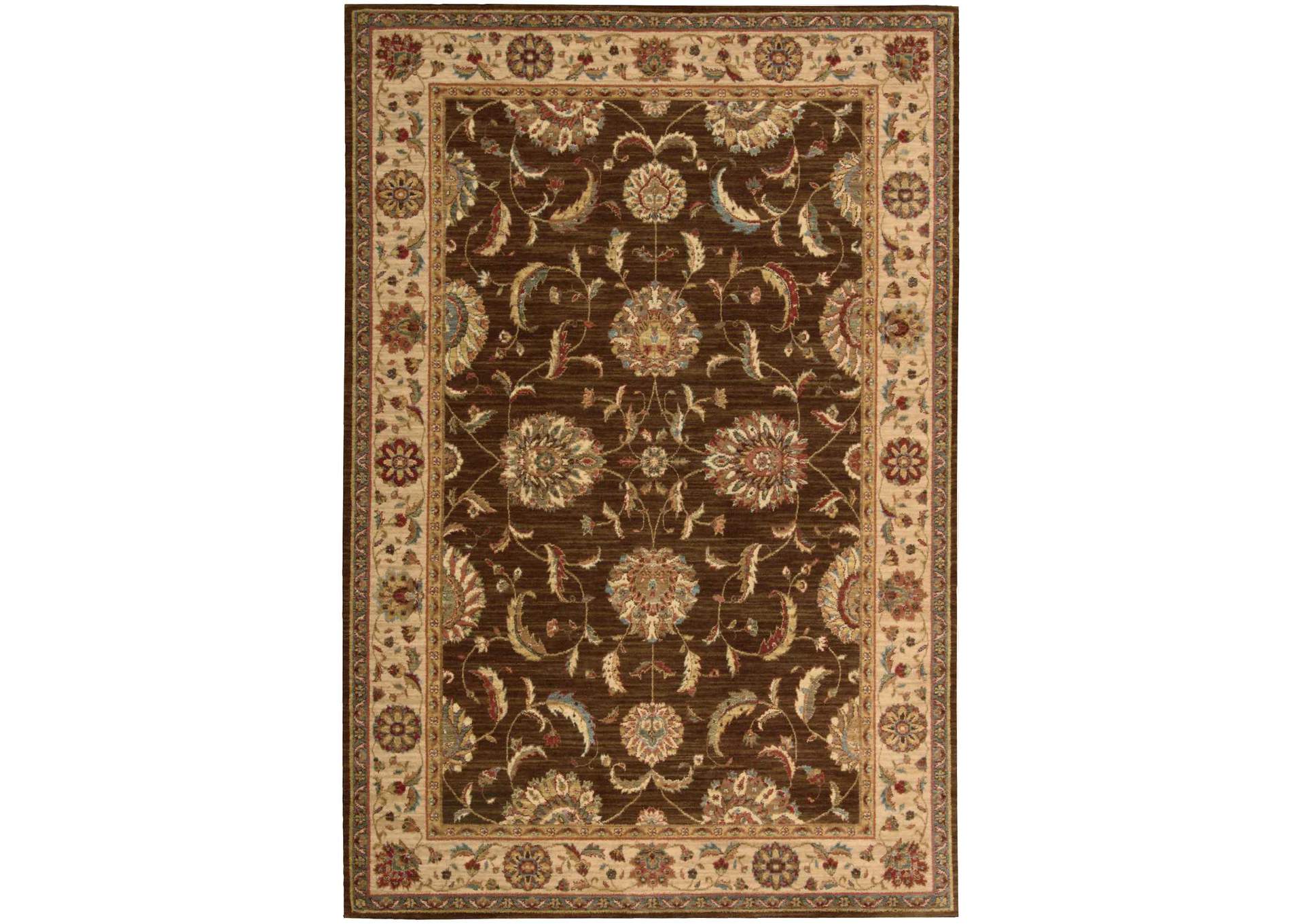 Nourison Living Treasures LI04 Brown 5'x8' Area Rug,Nourison