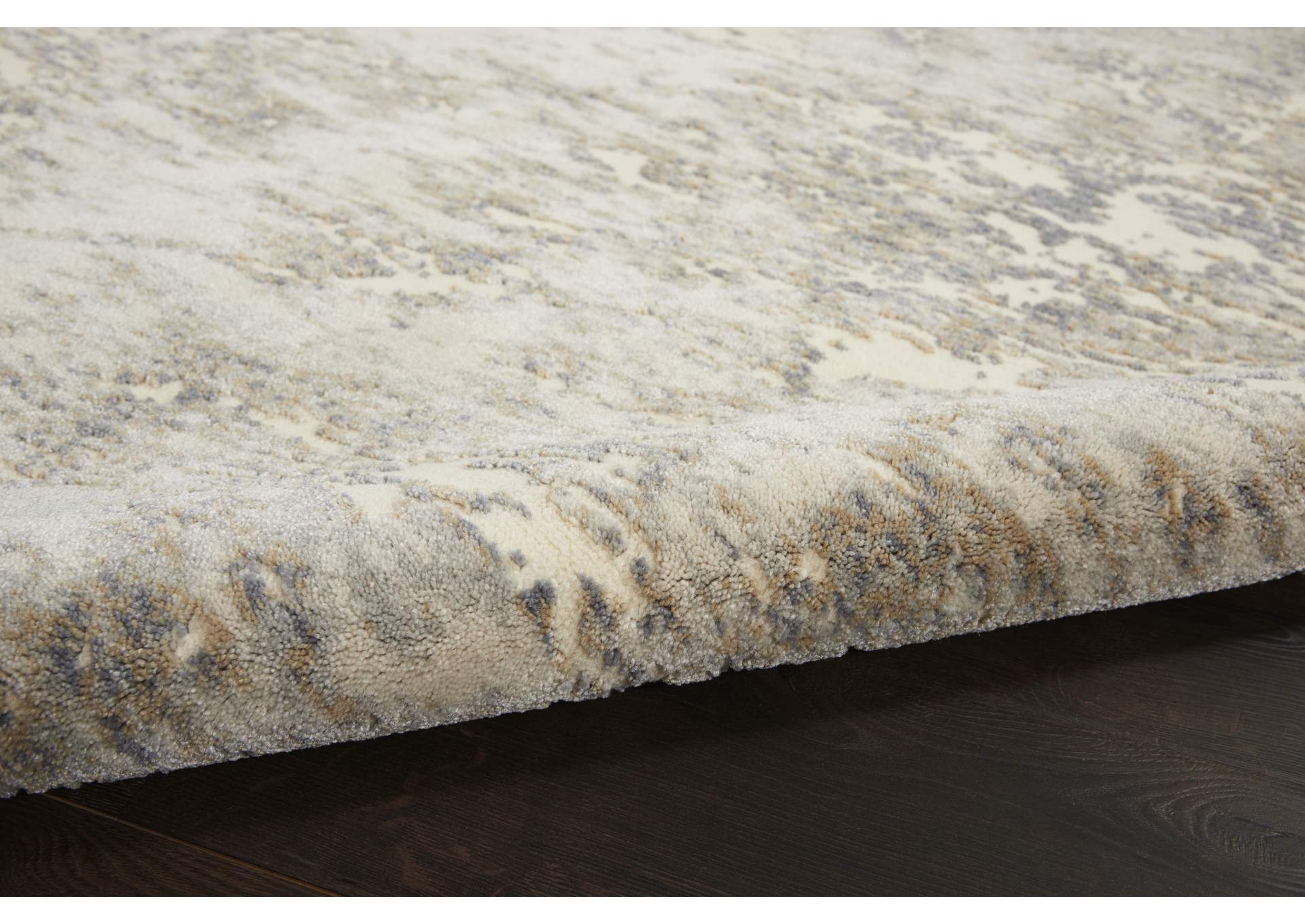 kathy ireland Home Sahara KI392 Beige and Ivory 4'x6' Area Rug,Nourison