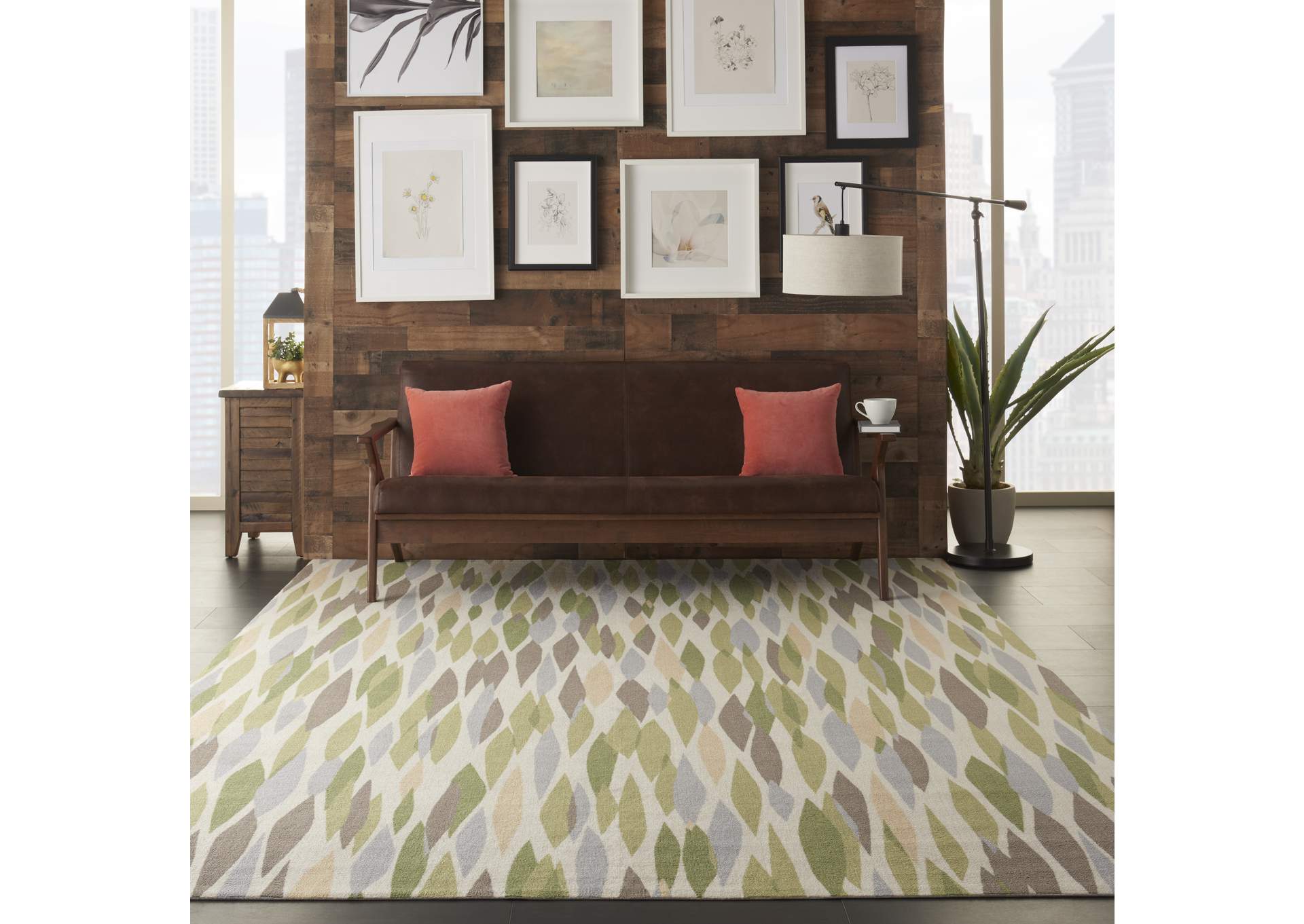 Waverly Sun N Shade SND01 Purple 8'x11' Rug,Nourison