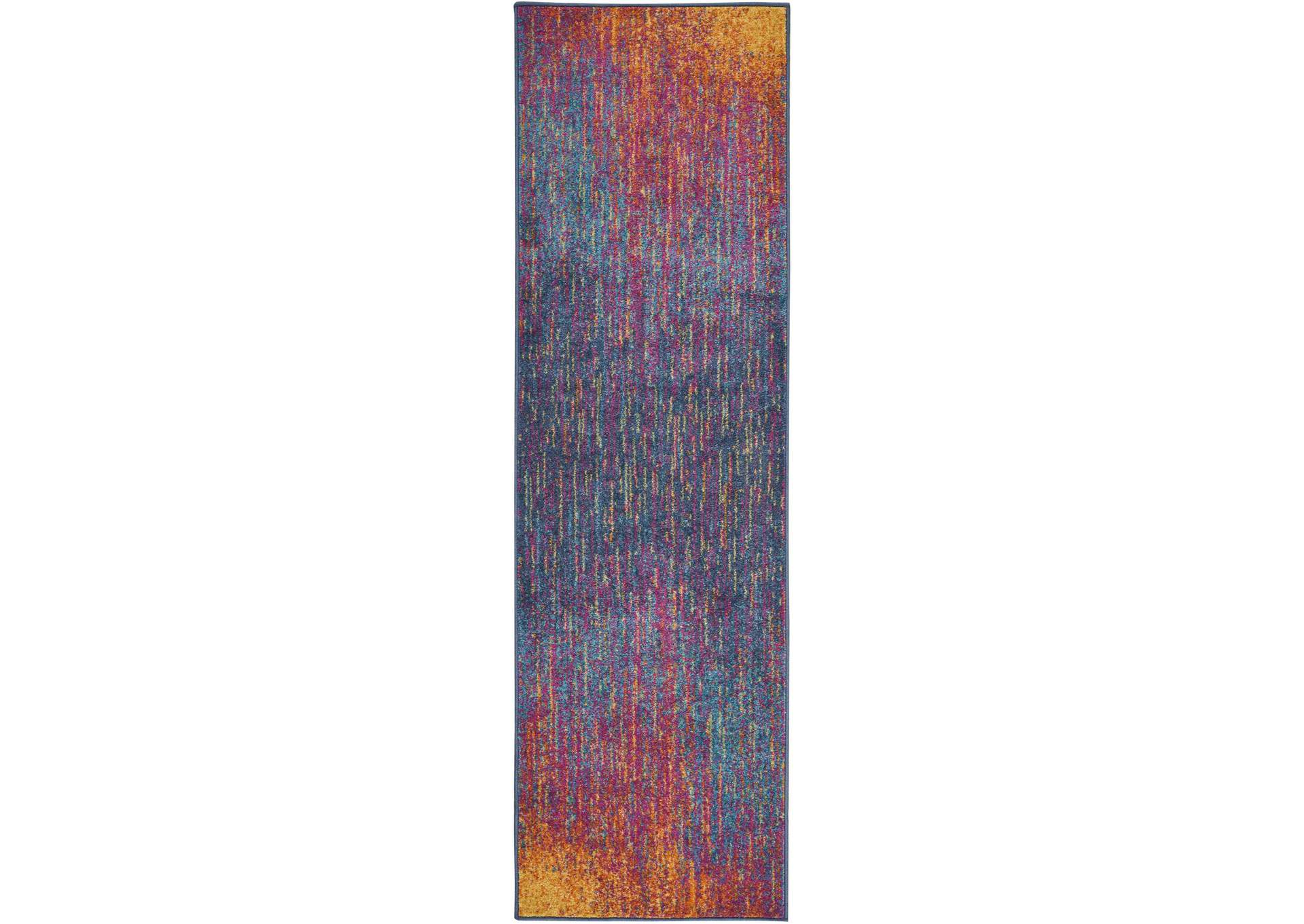 Nourison Passion PSN09 Multicolor 8' Runner Hallway Rug,Nourison
