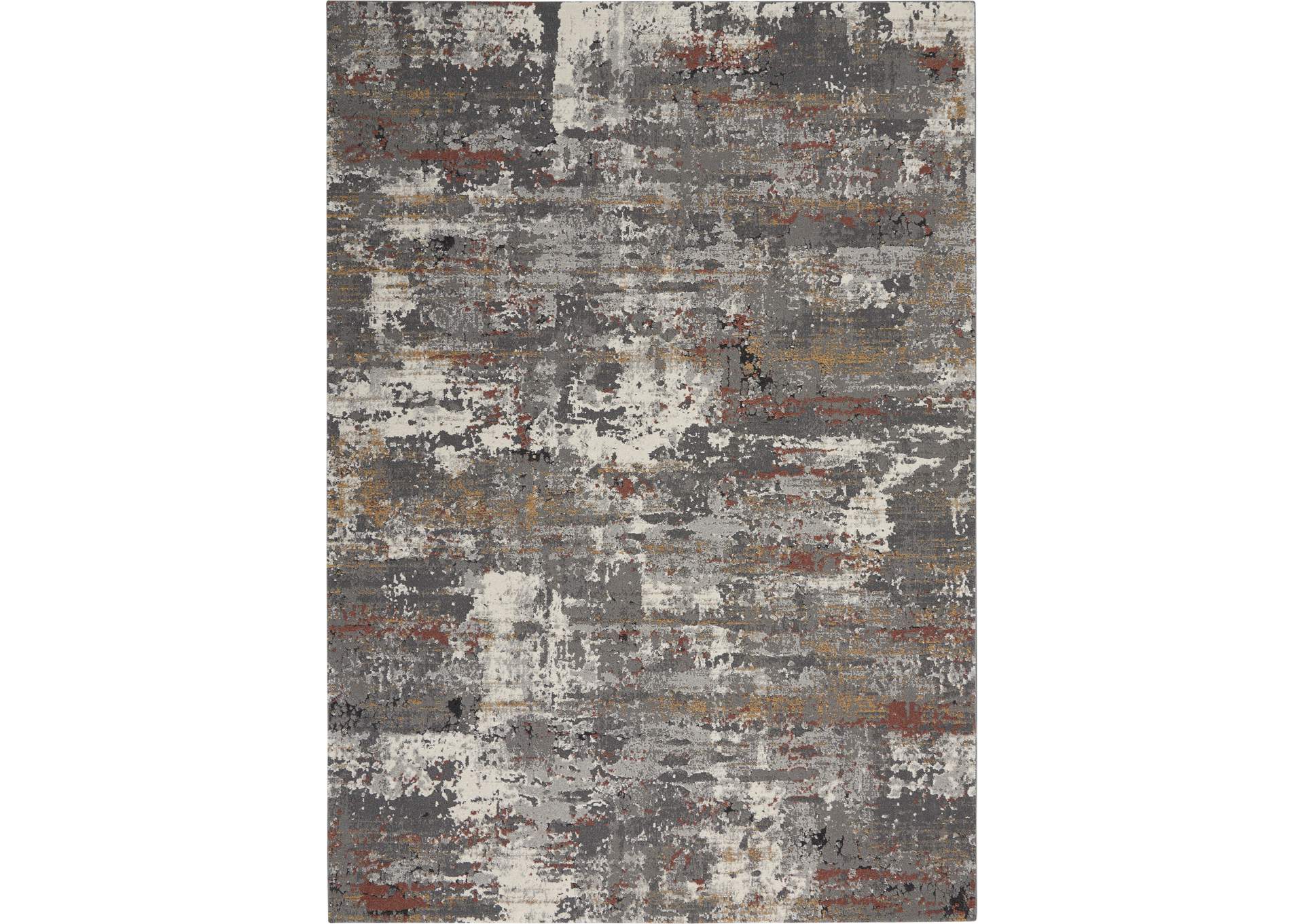 Nourison Tangra 4'x6' Grey Multi Area Rug,Nourison