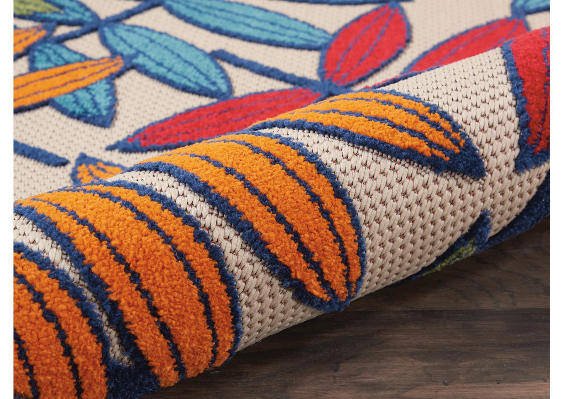 Nourison Aloha ALH18 Multicolor 3'x4' Indoor-outdoor Area Rug,Nourison