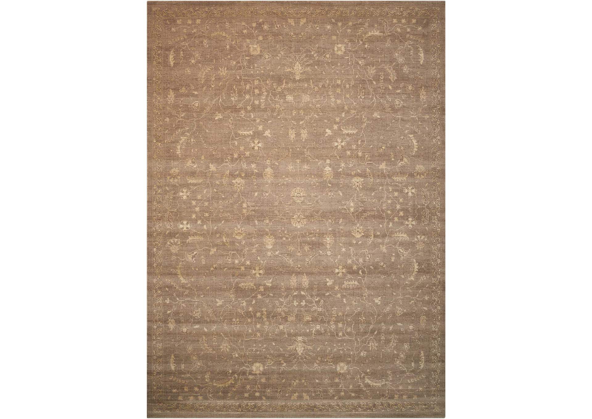 Nourison Silken Allure SLK02 Beige 10' Runner Hallway Rug,Nourison