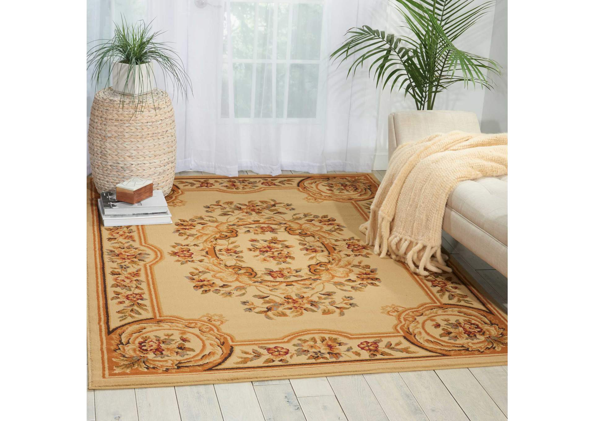Nourison Paramount PAR37 Beige 8'x11' Rug,Nourison