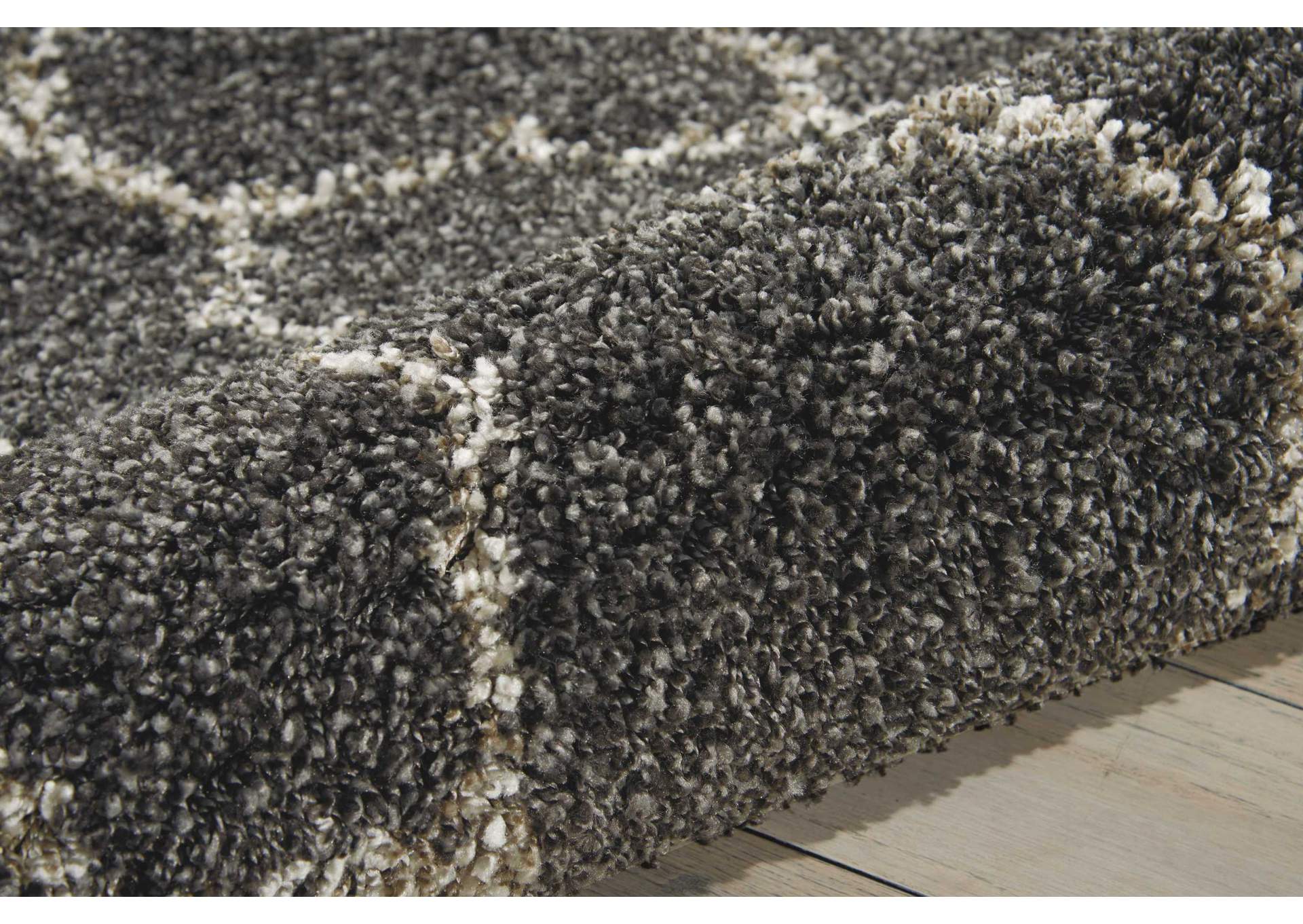 Nourison Amore AMOR2 Black 10' Runner Hallway Rug,Nourison