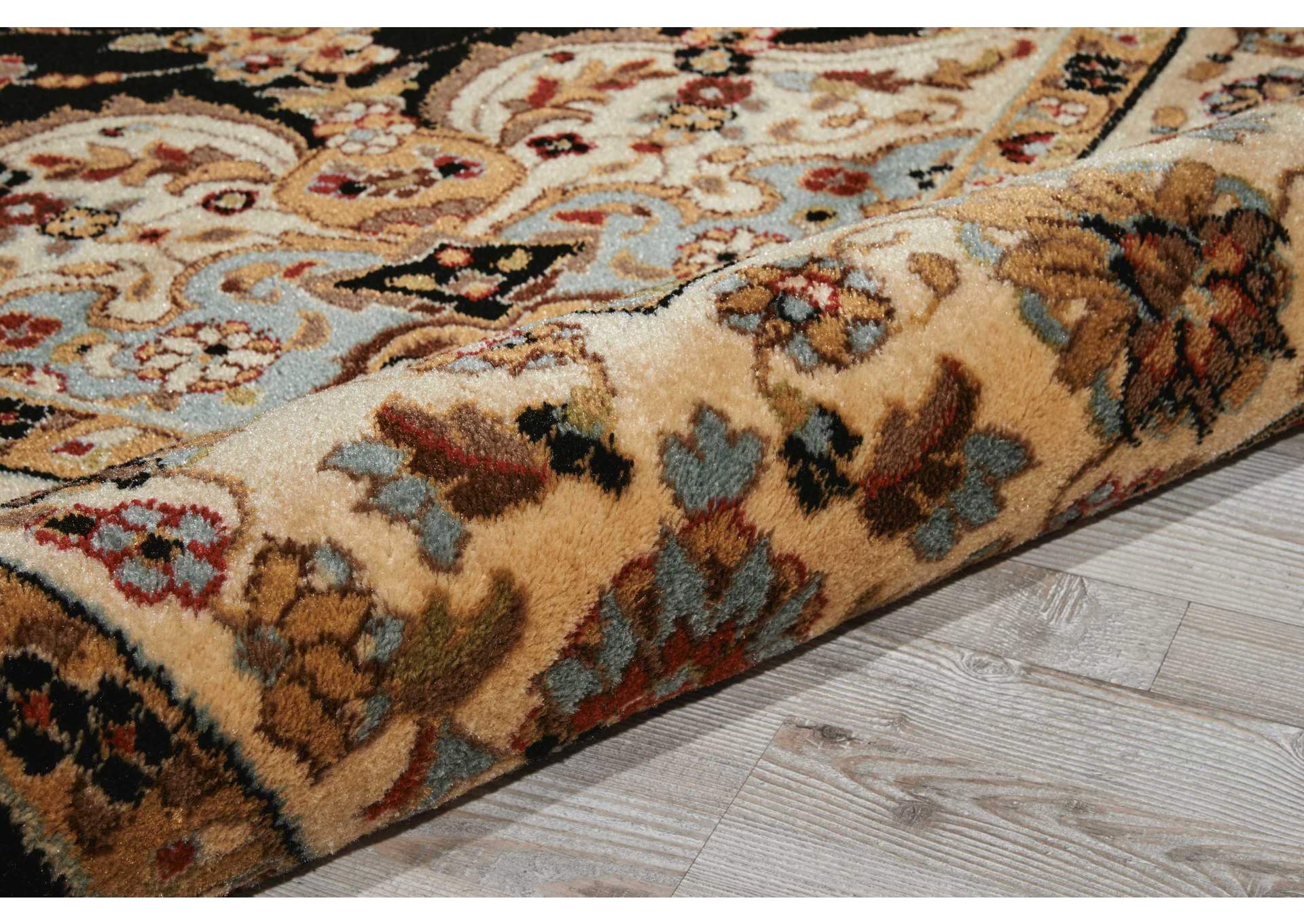 Nourison Delano DEL04 Black 8'x11' Rug,Nourison