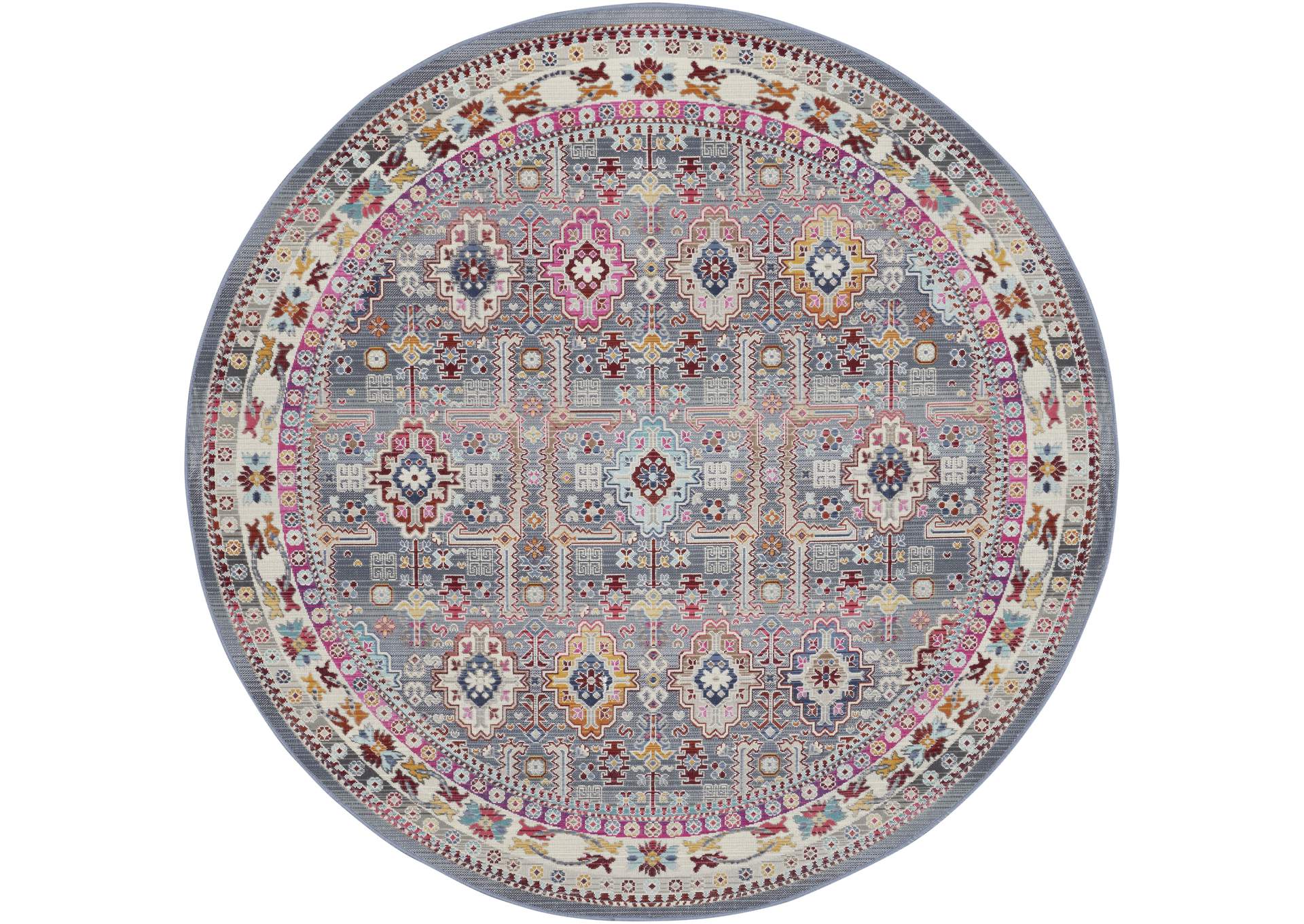 Nourison Vintage Kashan 6' Round Area Rug,Nourison