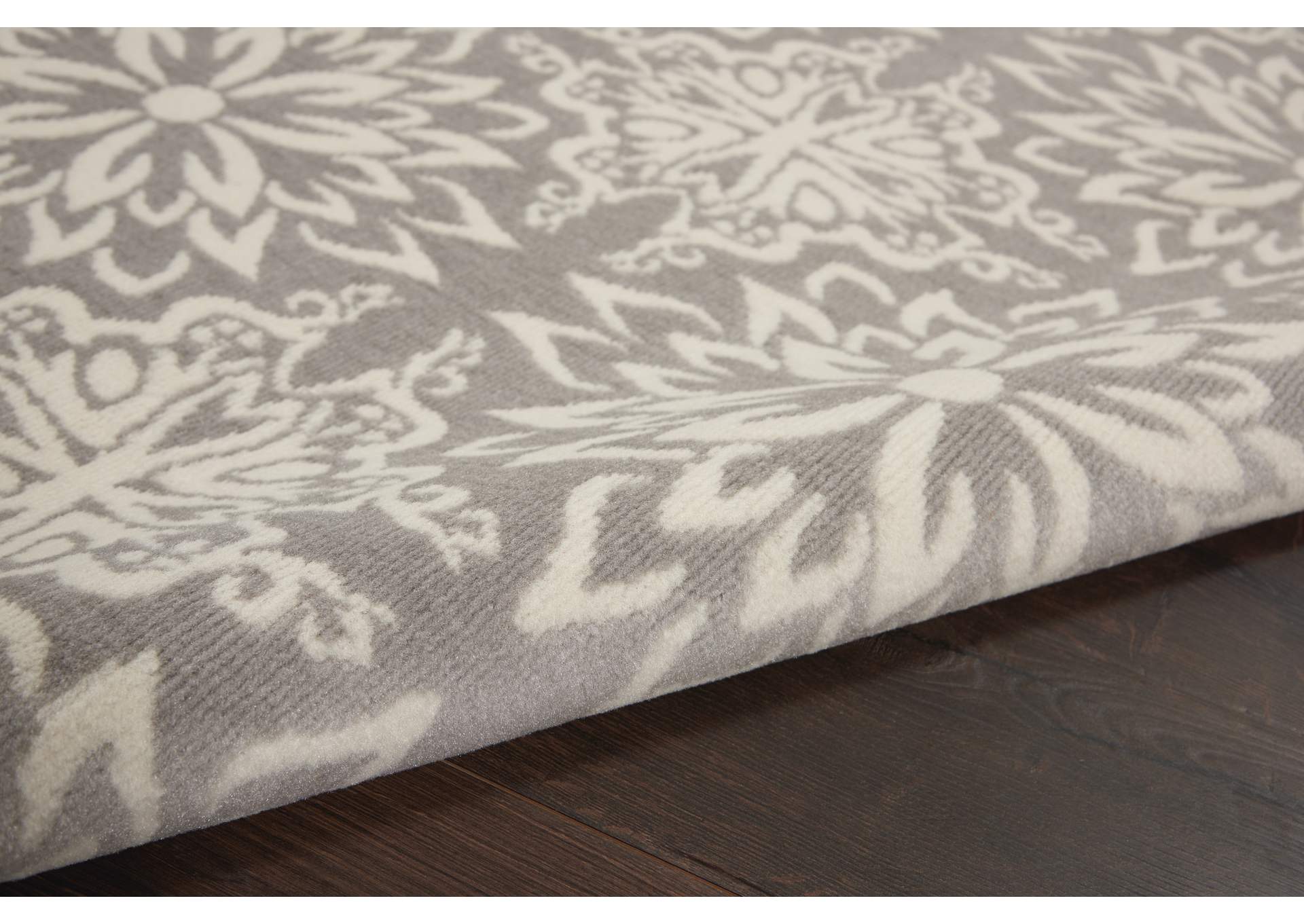 Nourison Jubilant JUB06 Grey 6'x9' Beach Area Rug,Nourison