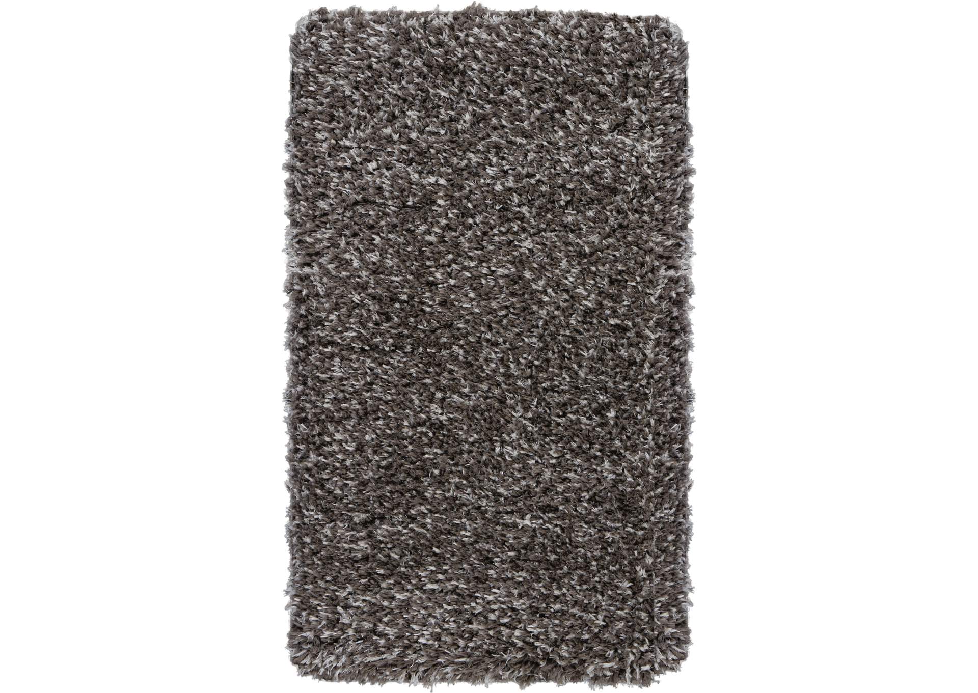 Nourison Luxe Shag 2' X 4' Charcoal Grey Plush Area Rug,Nourison