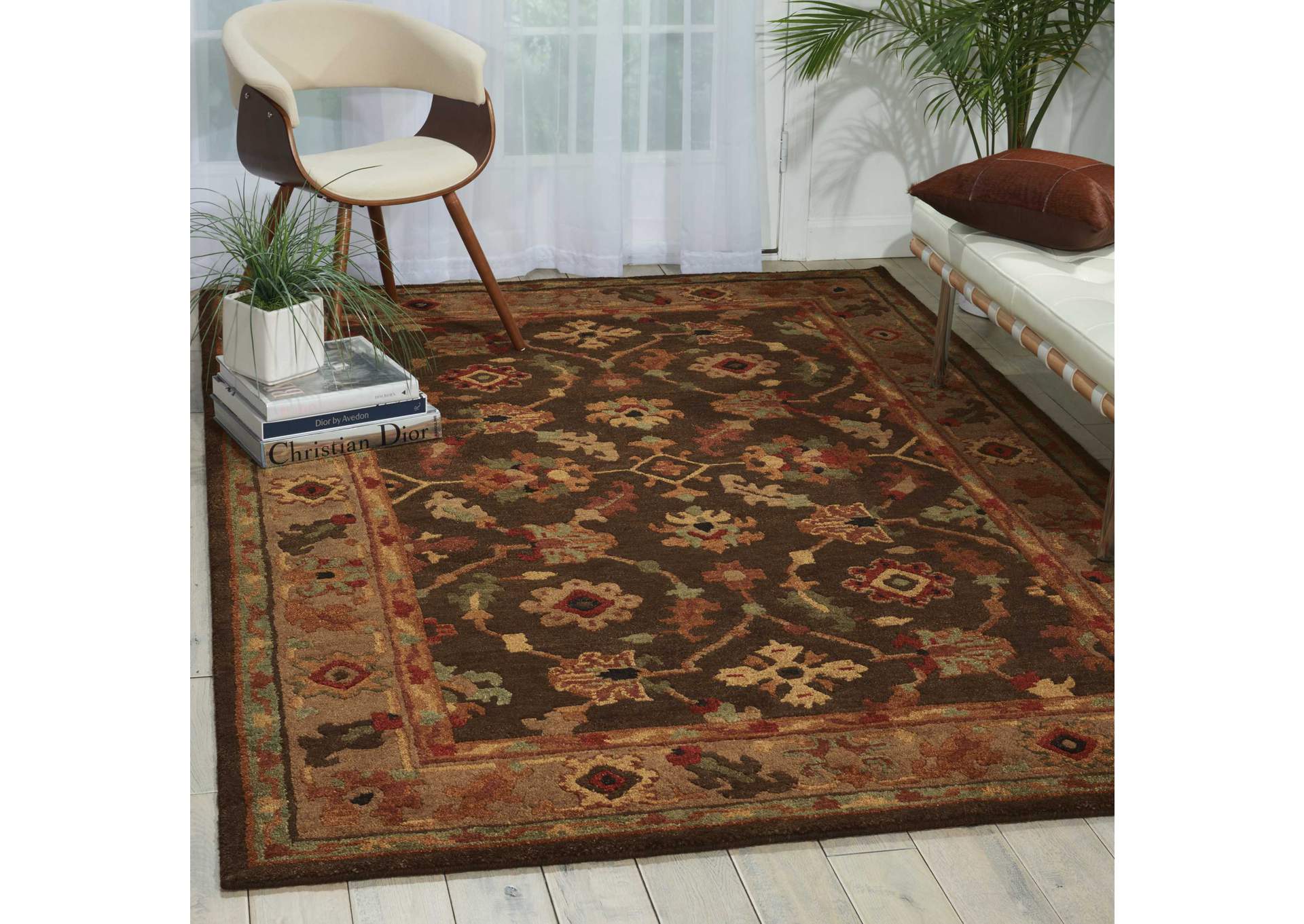 Nourison Tahoe TA10 Black 8' Runner Hallway Rug,Nourison