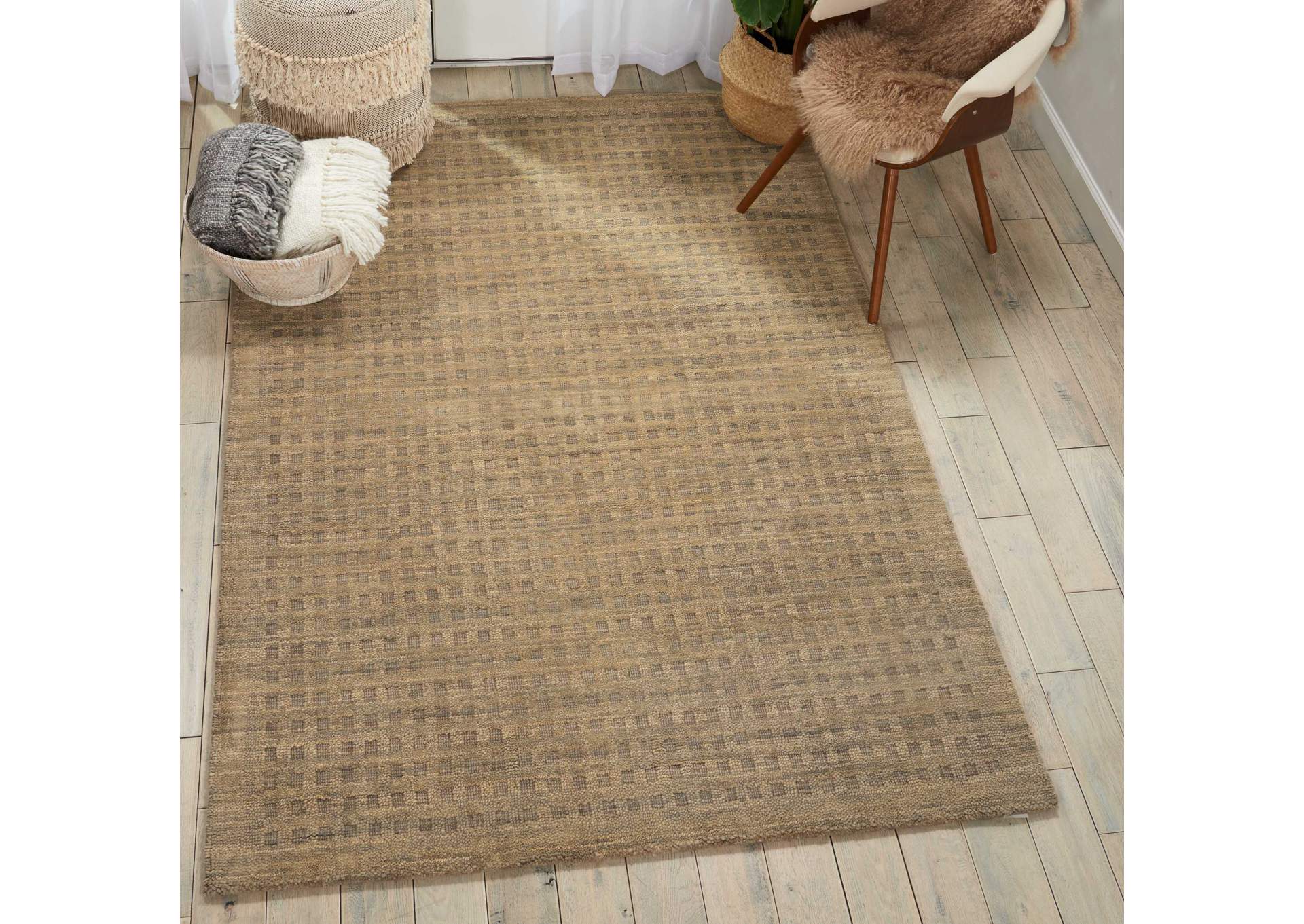 Nourison Marana MNN01 Beige 8'x11' Oversized Wool Rug,Nourison