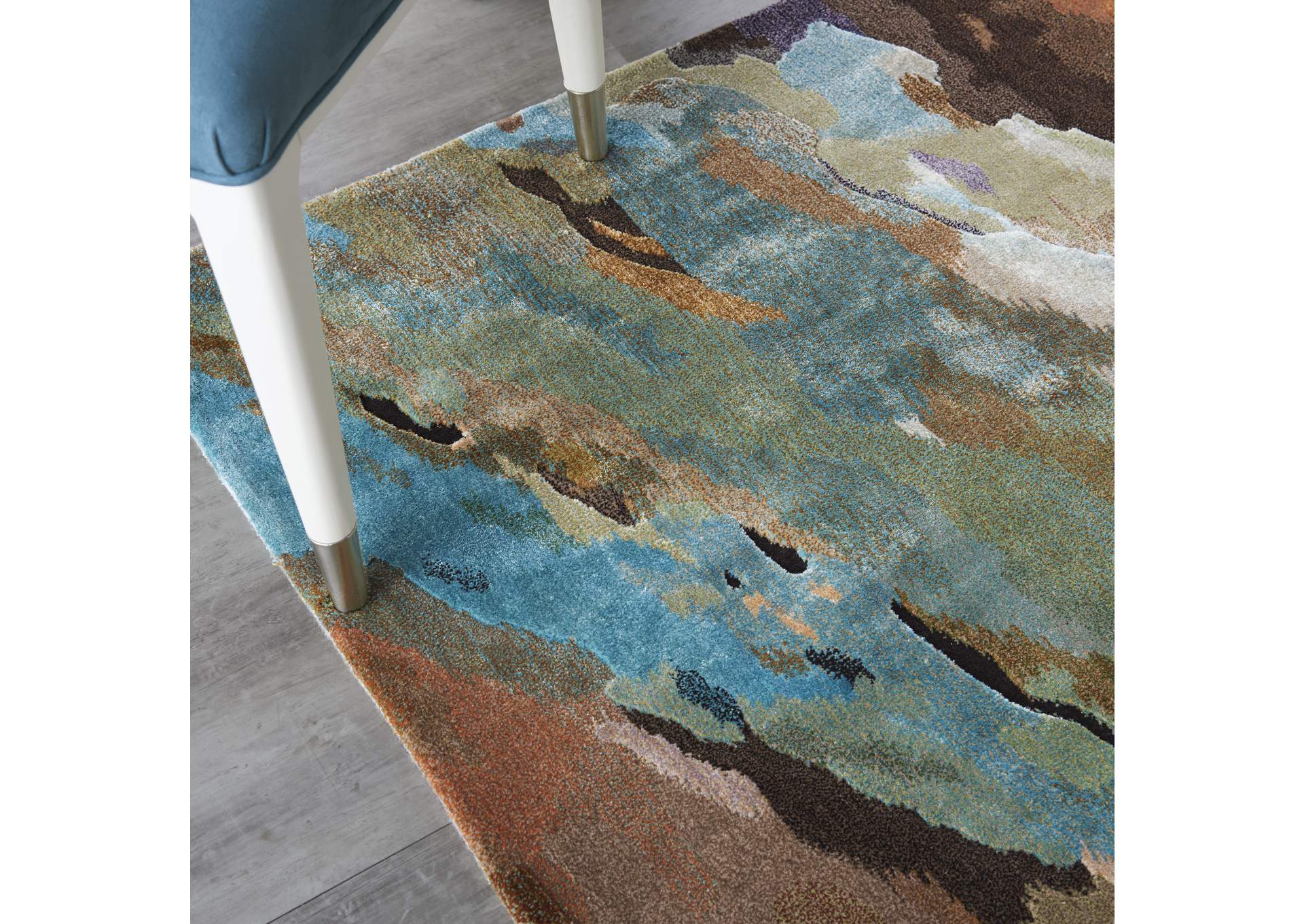 Nourison Prismatic 4'x6' Multicolor Abstract Area Rug,Nourison
