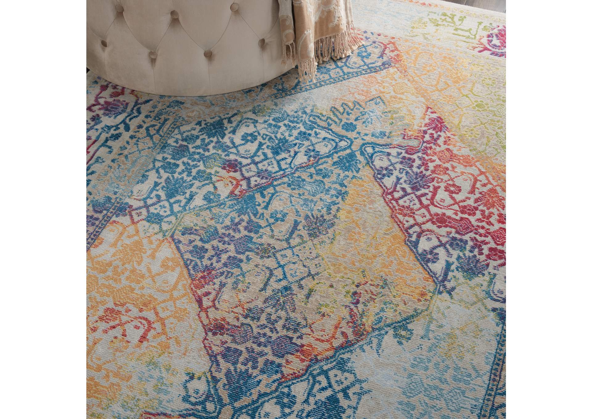 Nourison Ankara Global ANR04 Multicolor 4'x6' Boho Area Rug,Nourison