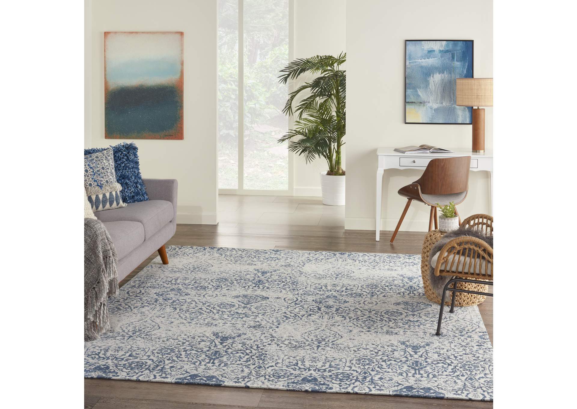 Nourison Damask 8' x 10' Area Rug,Nourison