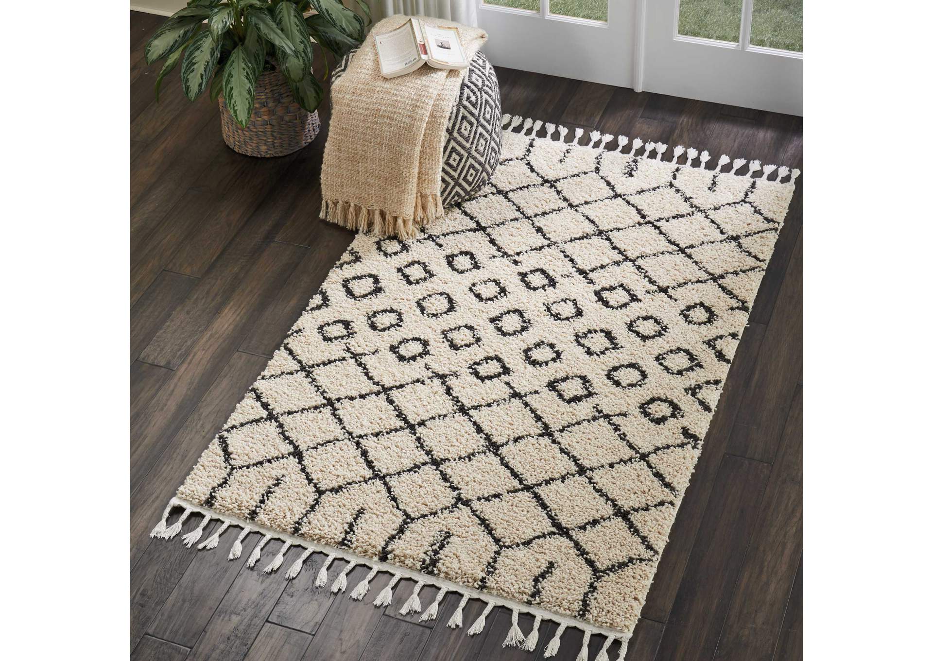 Nourison Moroccan Shag 4' x 7' Area Rug,Nourison