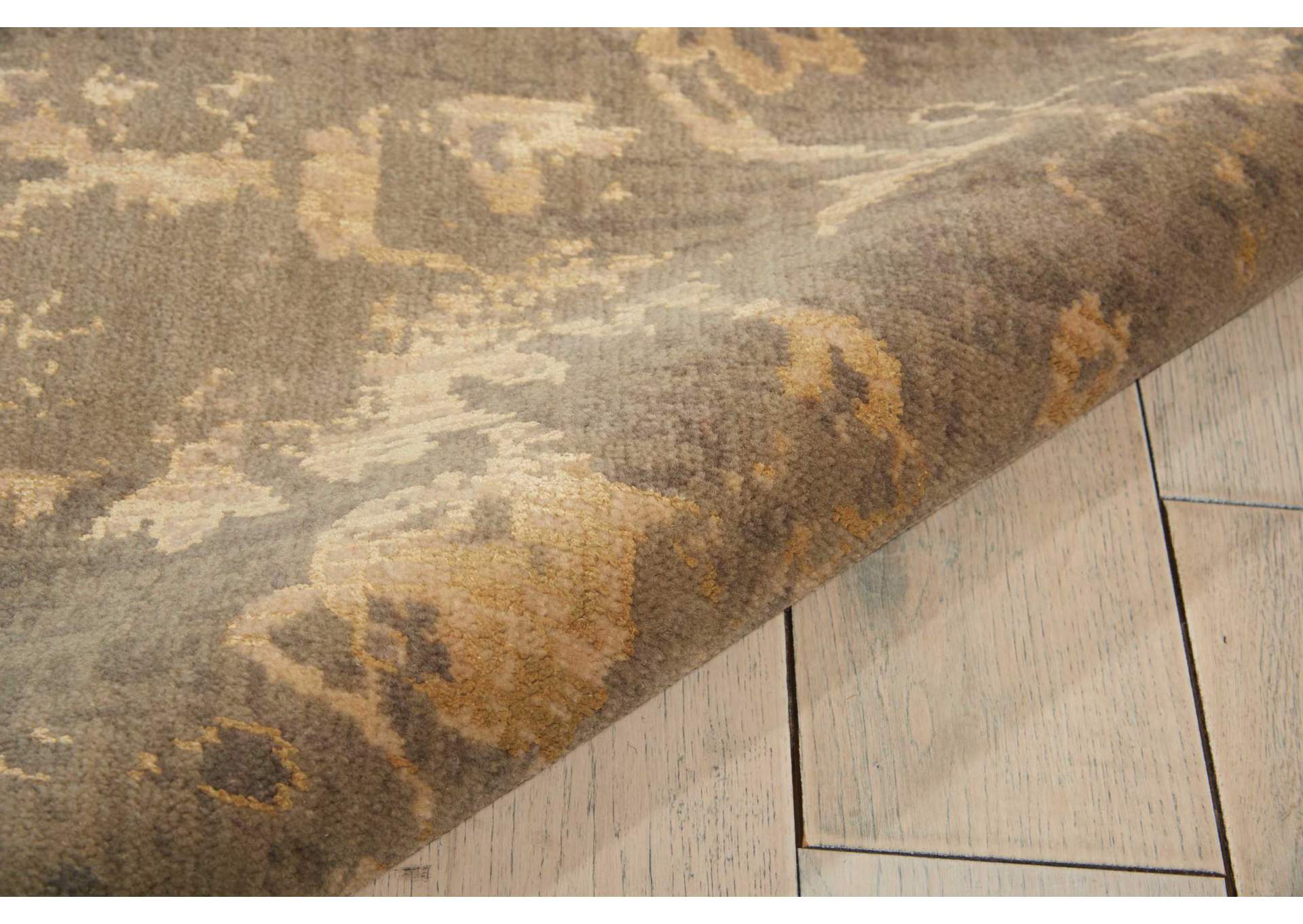 Nourison Silken Allure SLK11 Green 10' Runner Hallway Rug,Nourison