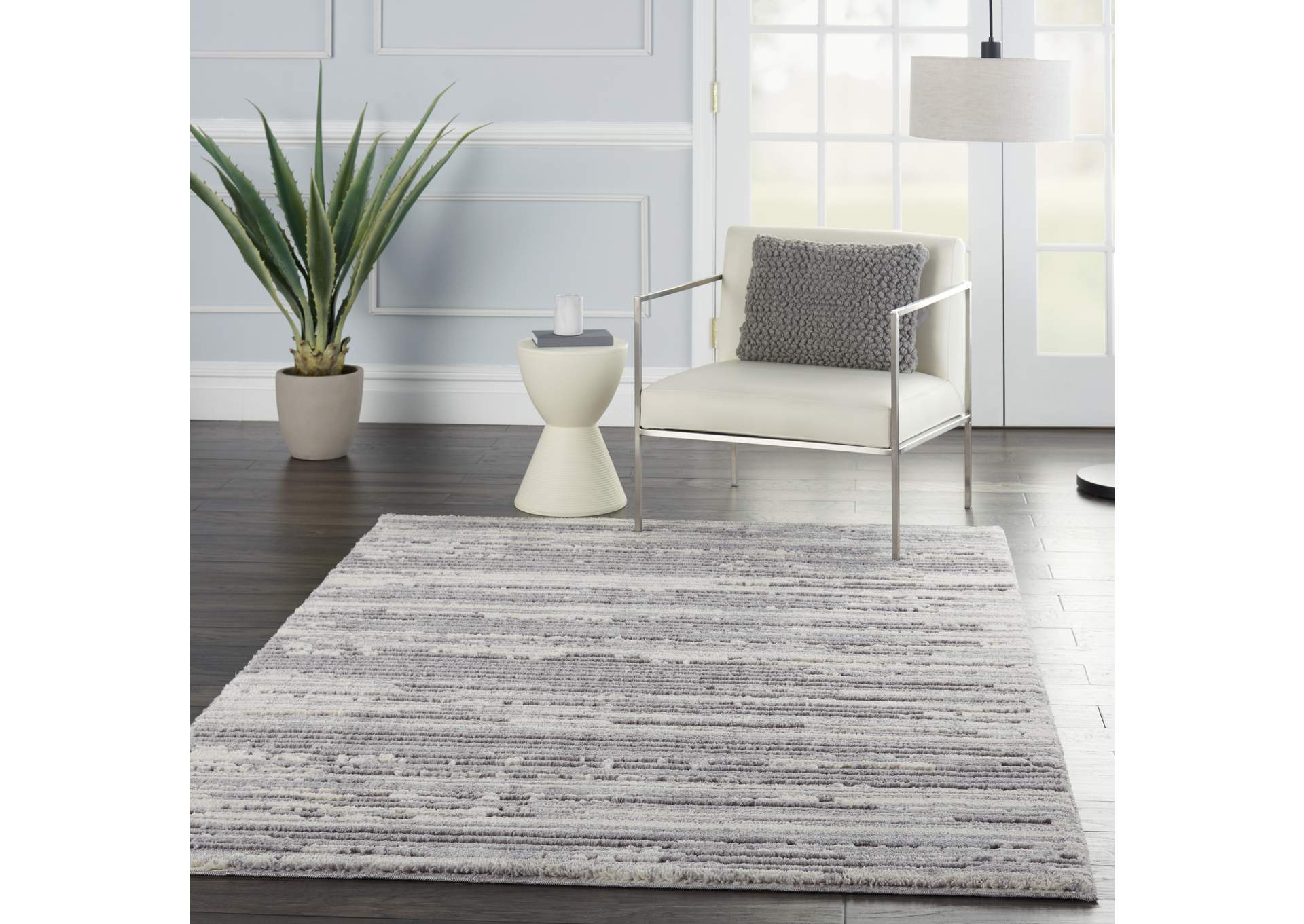 Nourison Zermatt 5' x 7' Ivory Neutral Area Rug,Nourison