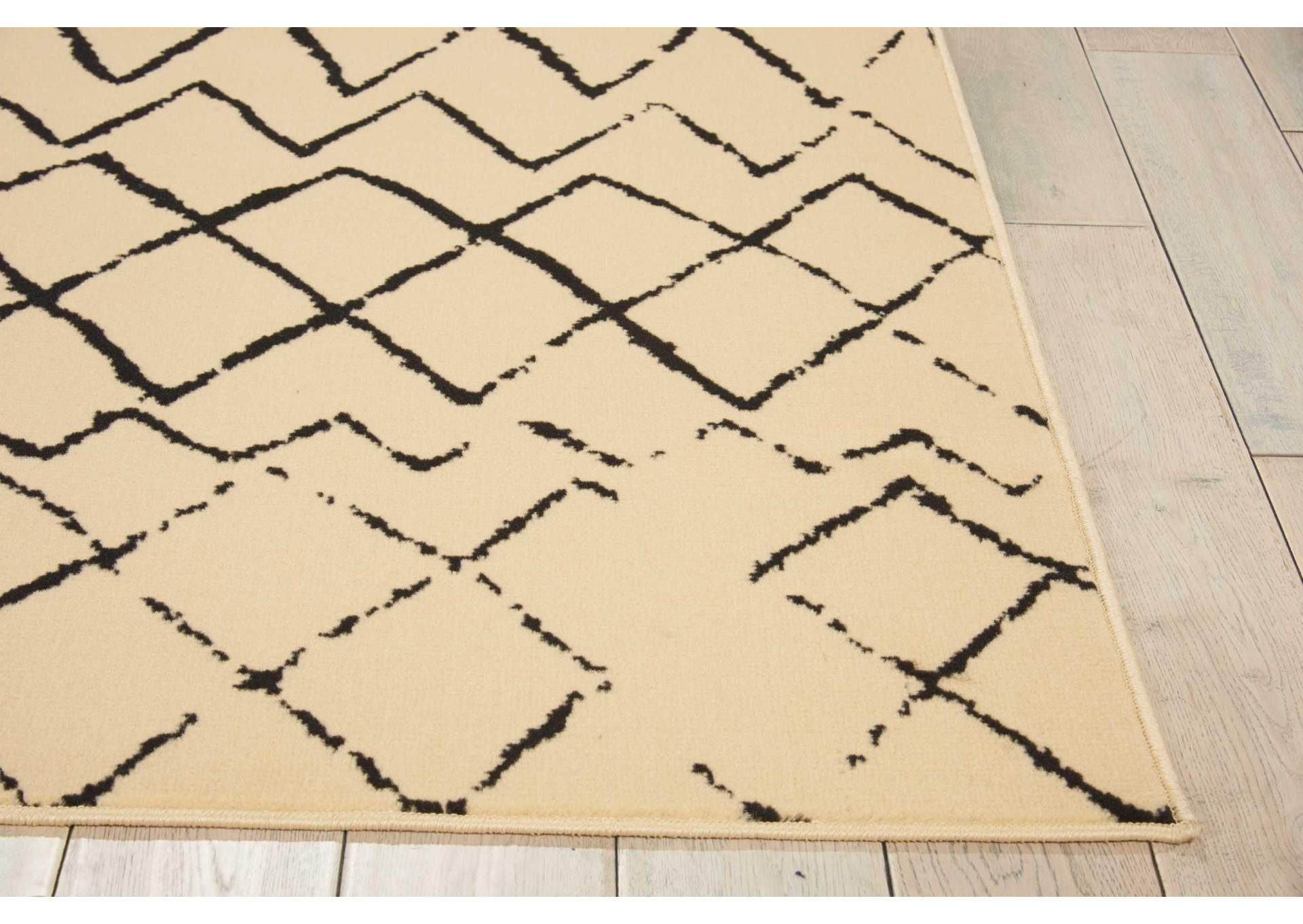 Nourison Grafix GRF04 Cream White 5'x7' Area Rug,Nourison