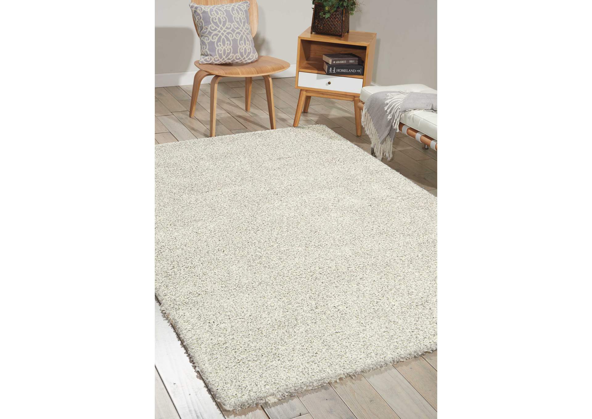 Nourison Amore AMOR1 White 8'x11' Rug,Nourison