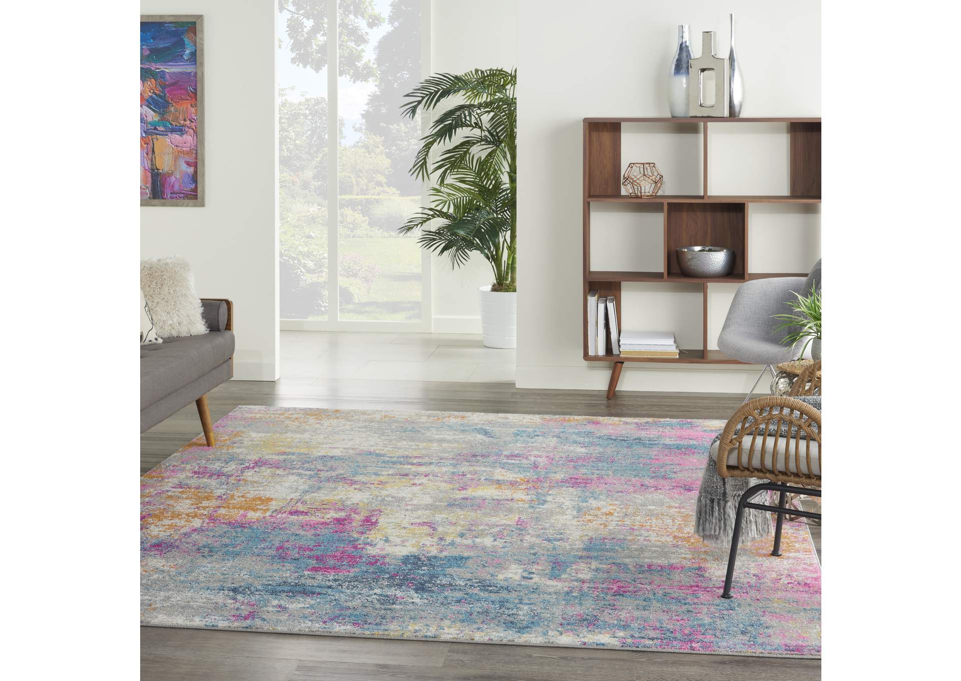 Nourison Passion 7'x10' Ivory Multicolor Area Rug,Nourison