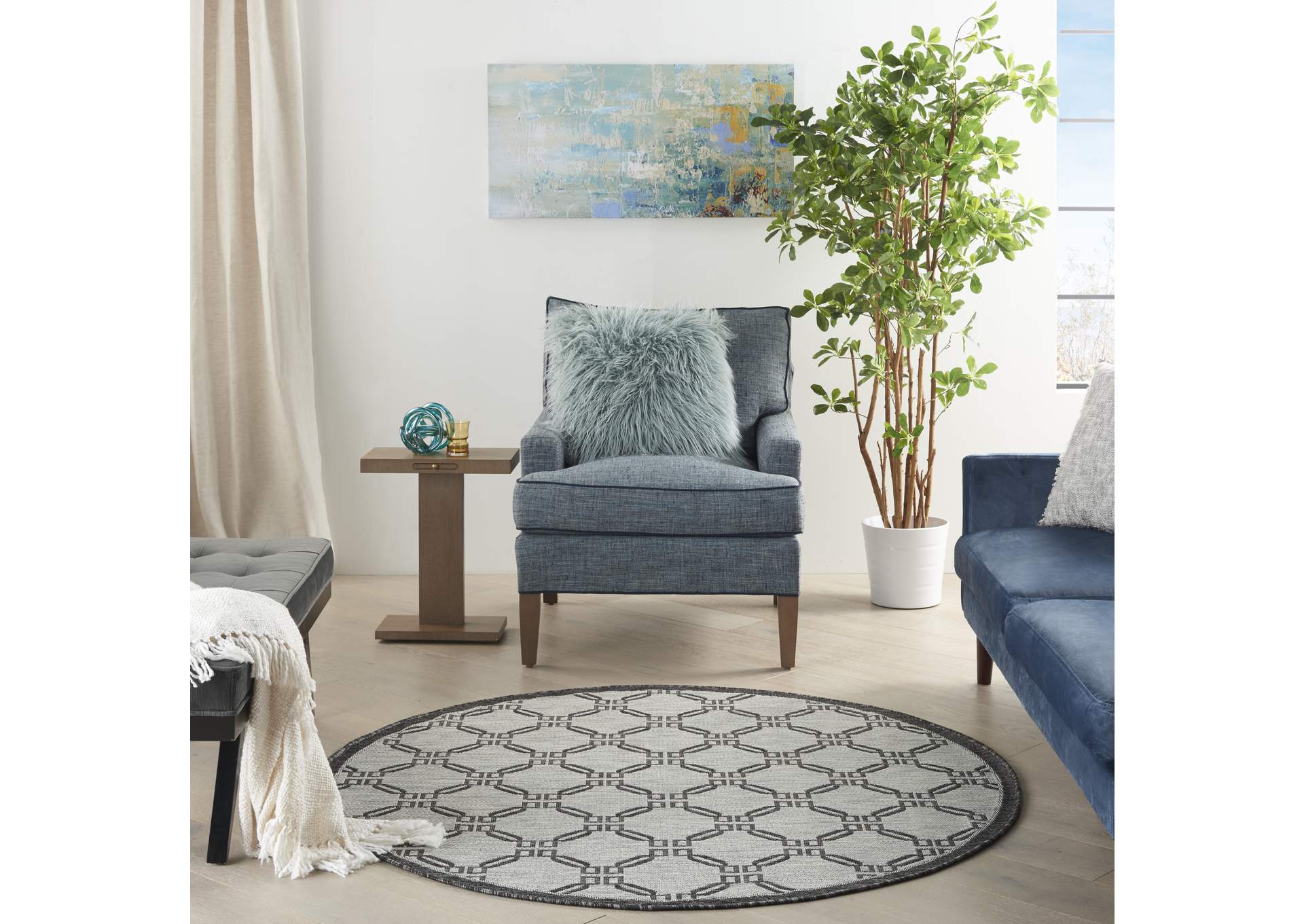Nourison Country Side 5' Round Area Rug,Nourison