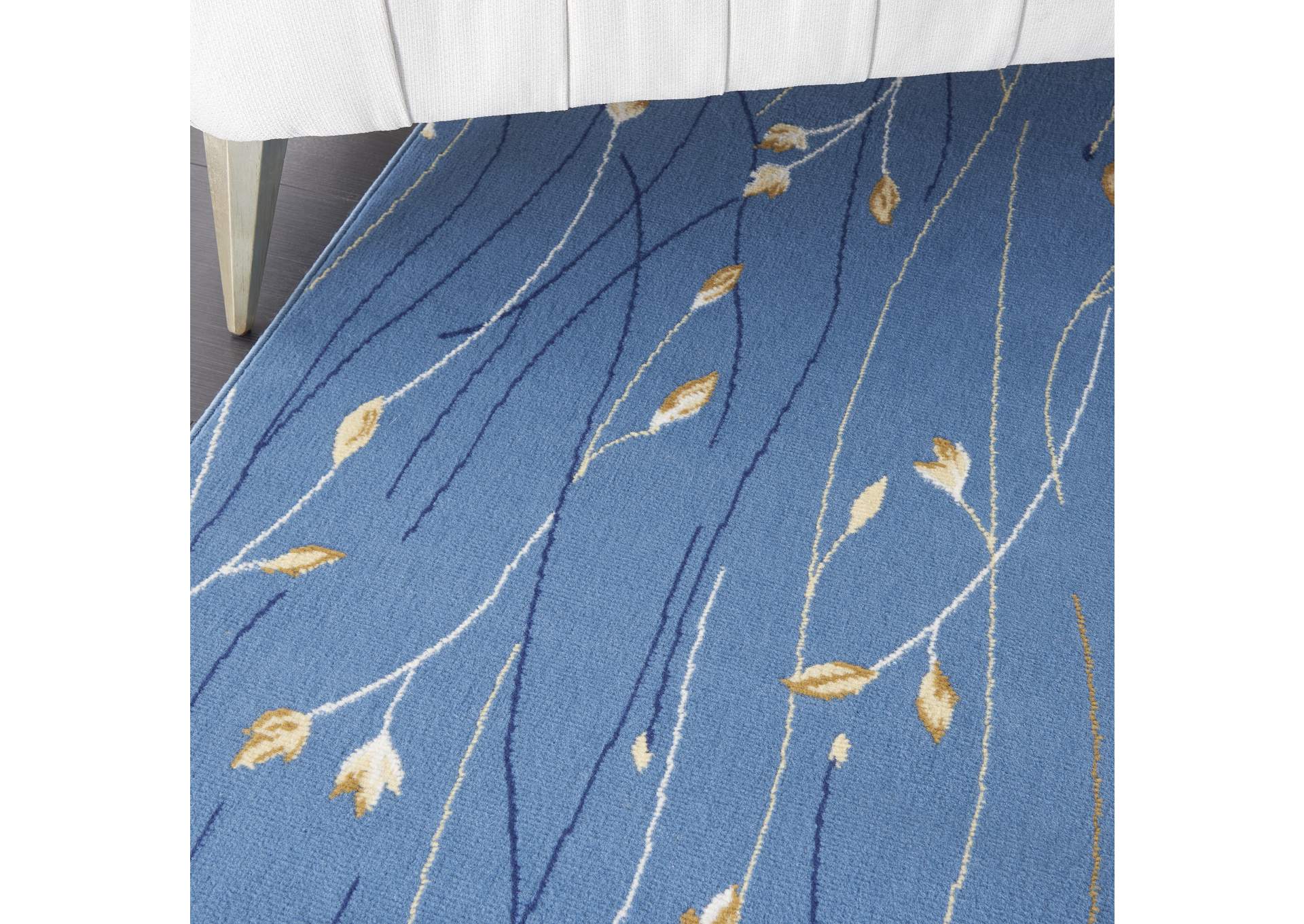 Nourison Grafix GRF15 Blue 8'x10' Large Rug,Nourison