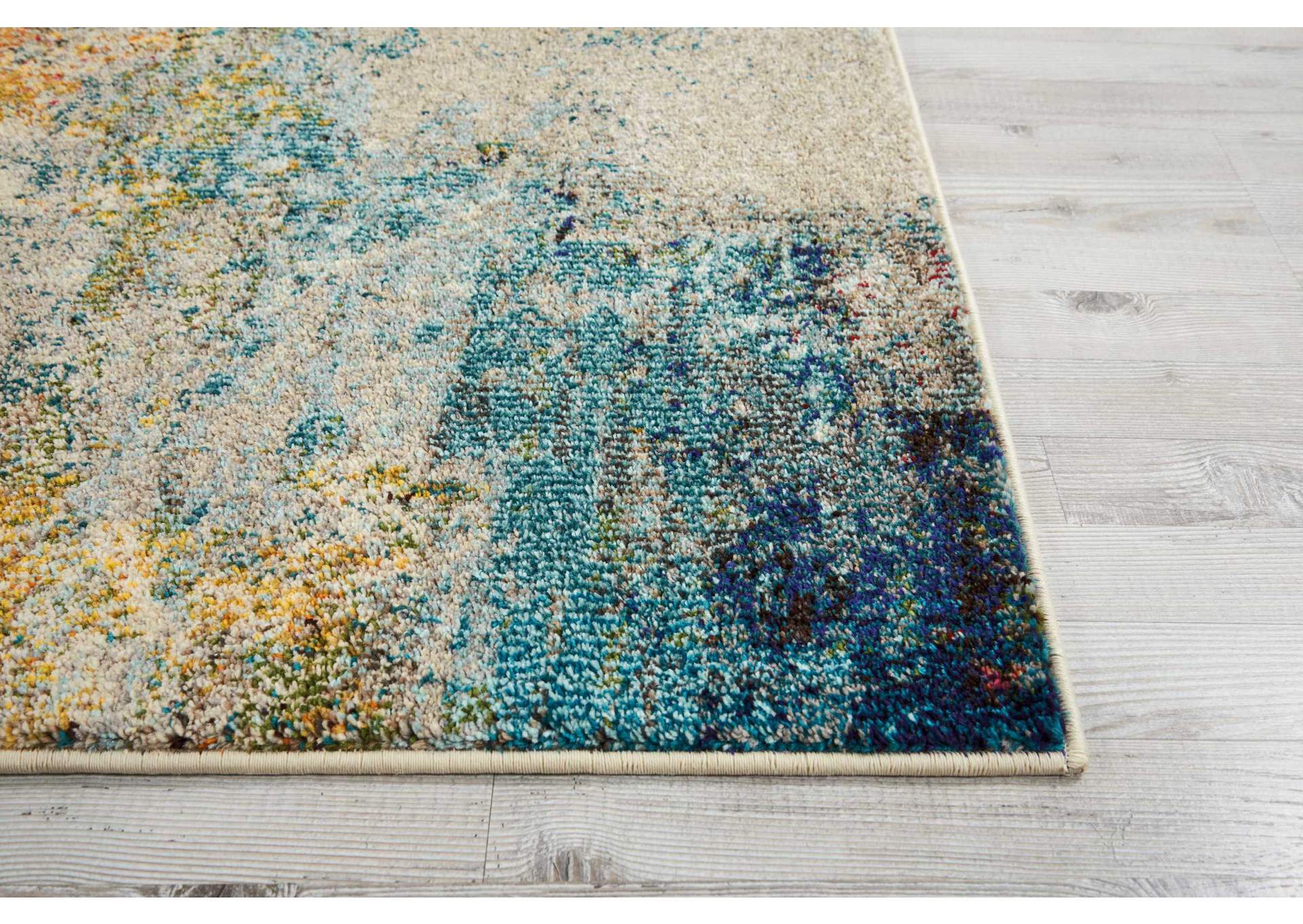 Nourison Celestial CES02 Multicolor 6' Runner Hallway Rug,Nourison