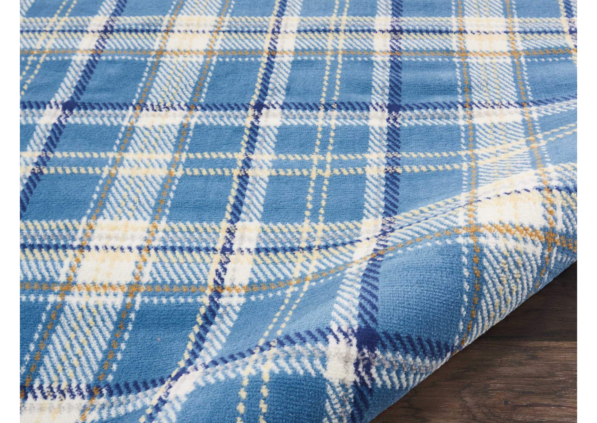 Nourison Grafix GRF03 Blue 8'x10' Large Rug,Nourison