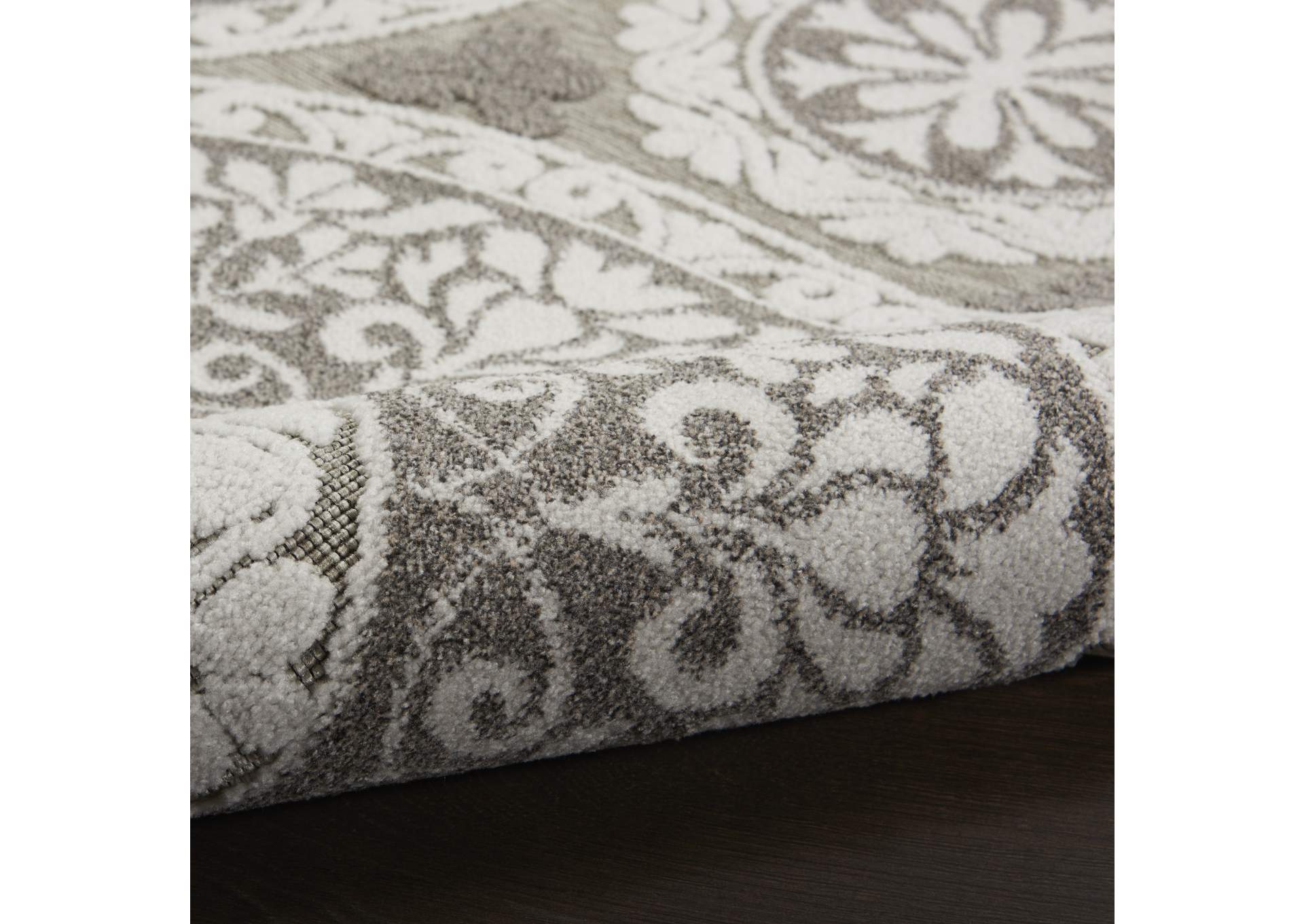 Nourison Key Largo 8' Runner Taupe Area Rug,Nourison