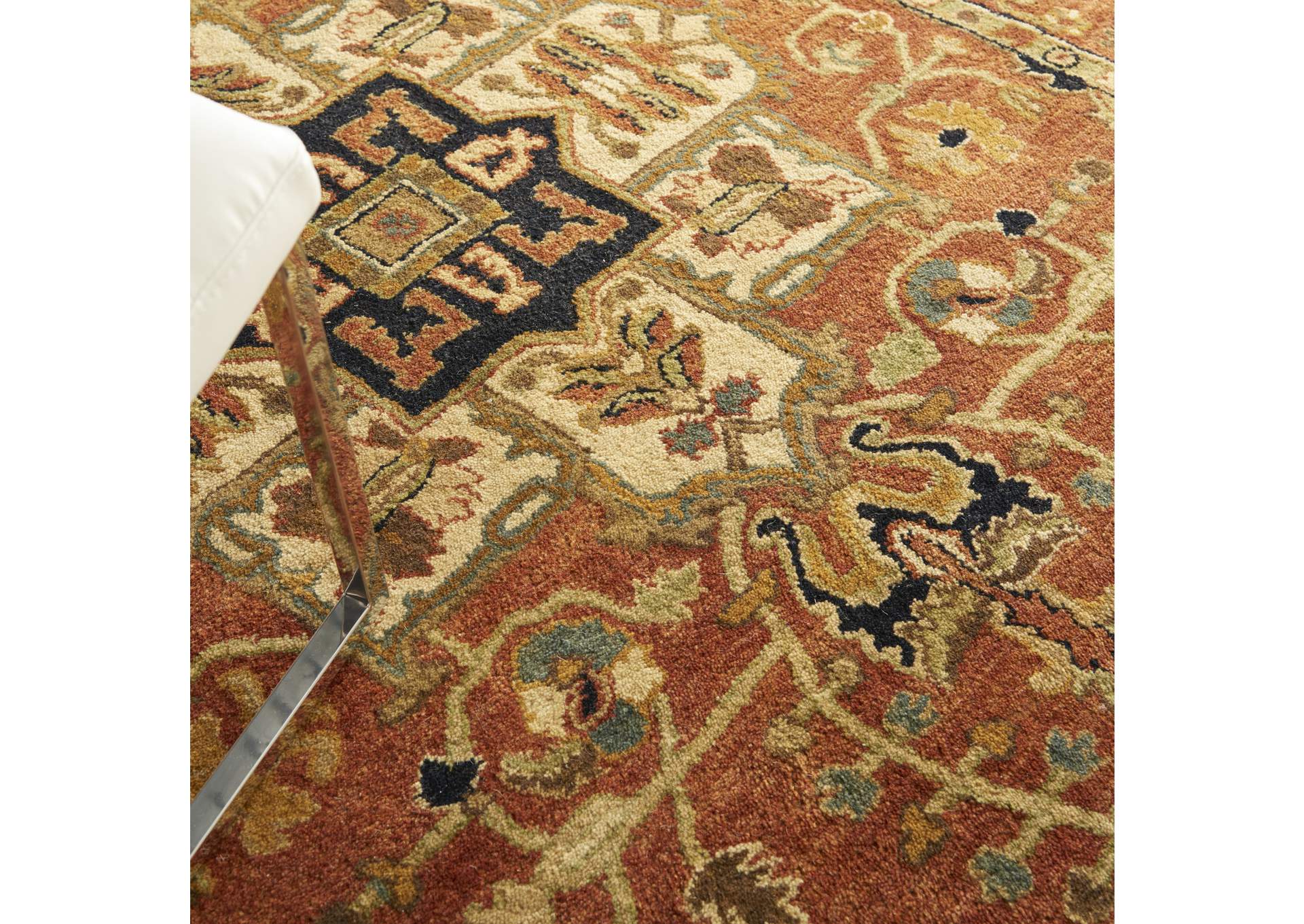 Nourison Jaipur JA33 Red Multicolor 6'x9' Area Rug,Nourison