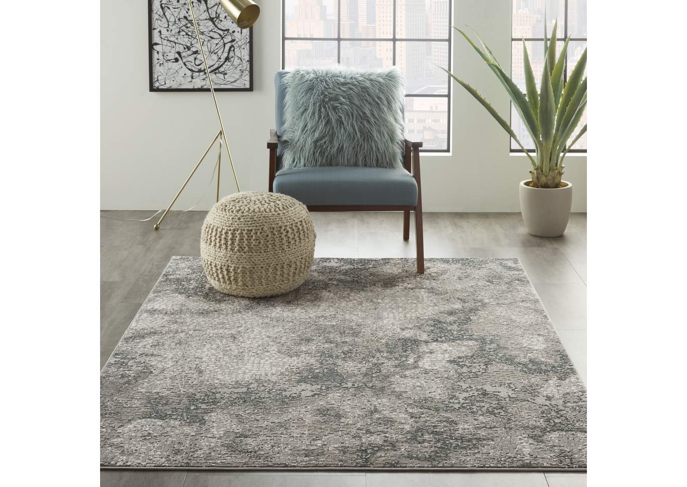 Michael Amini MA90 Uptown 4' x 6' Area Rug,Nourison