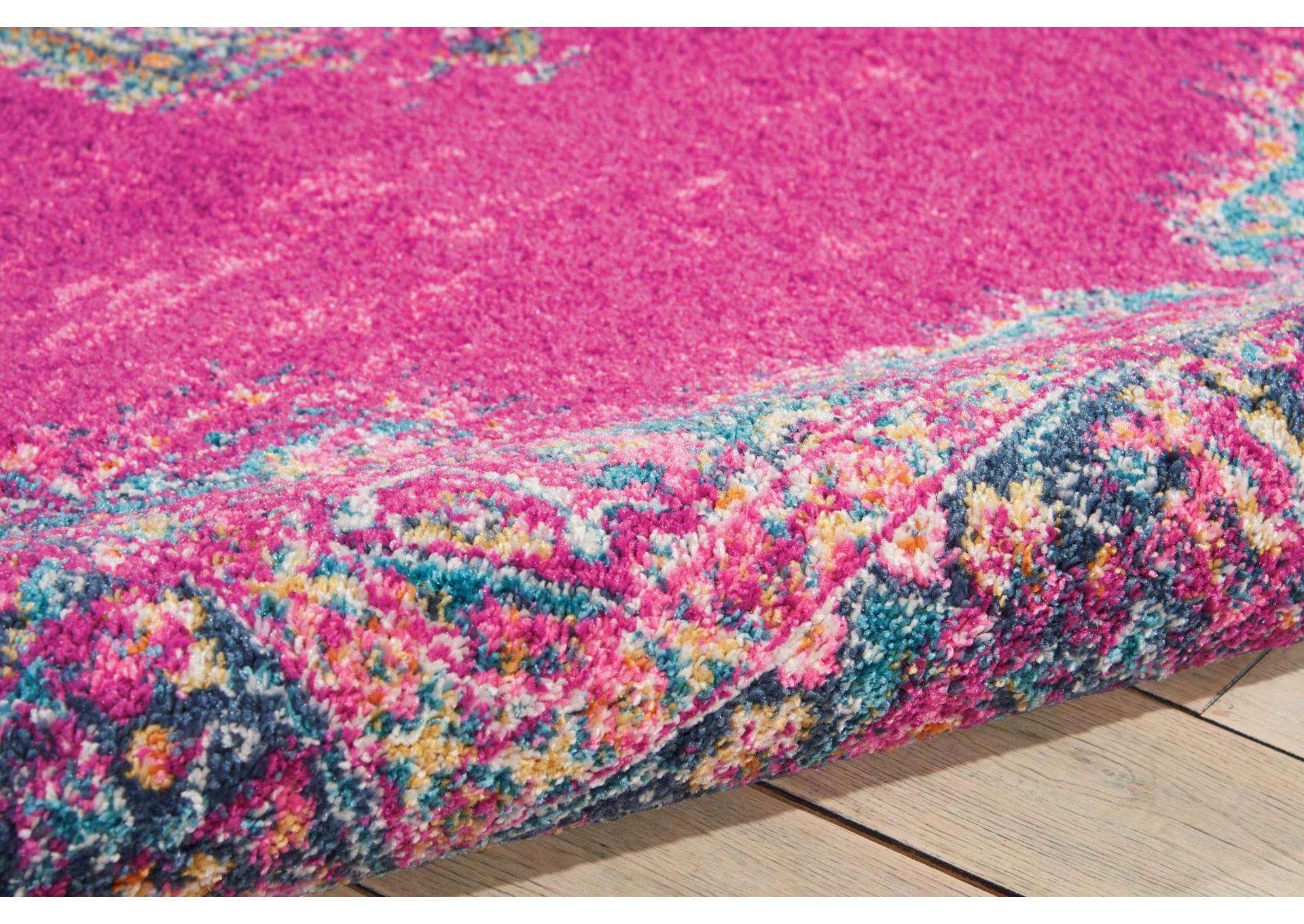 Nourison Passion PSN03 Pink 4'x6' Boho Area Rug,Nourison