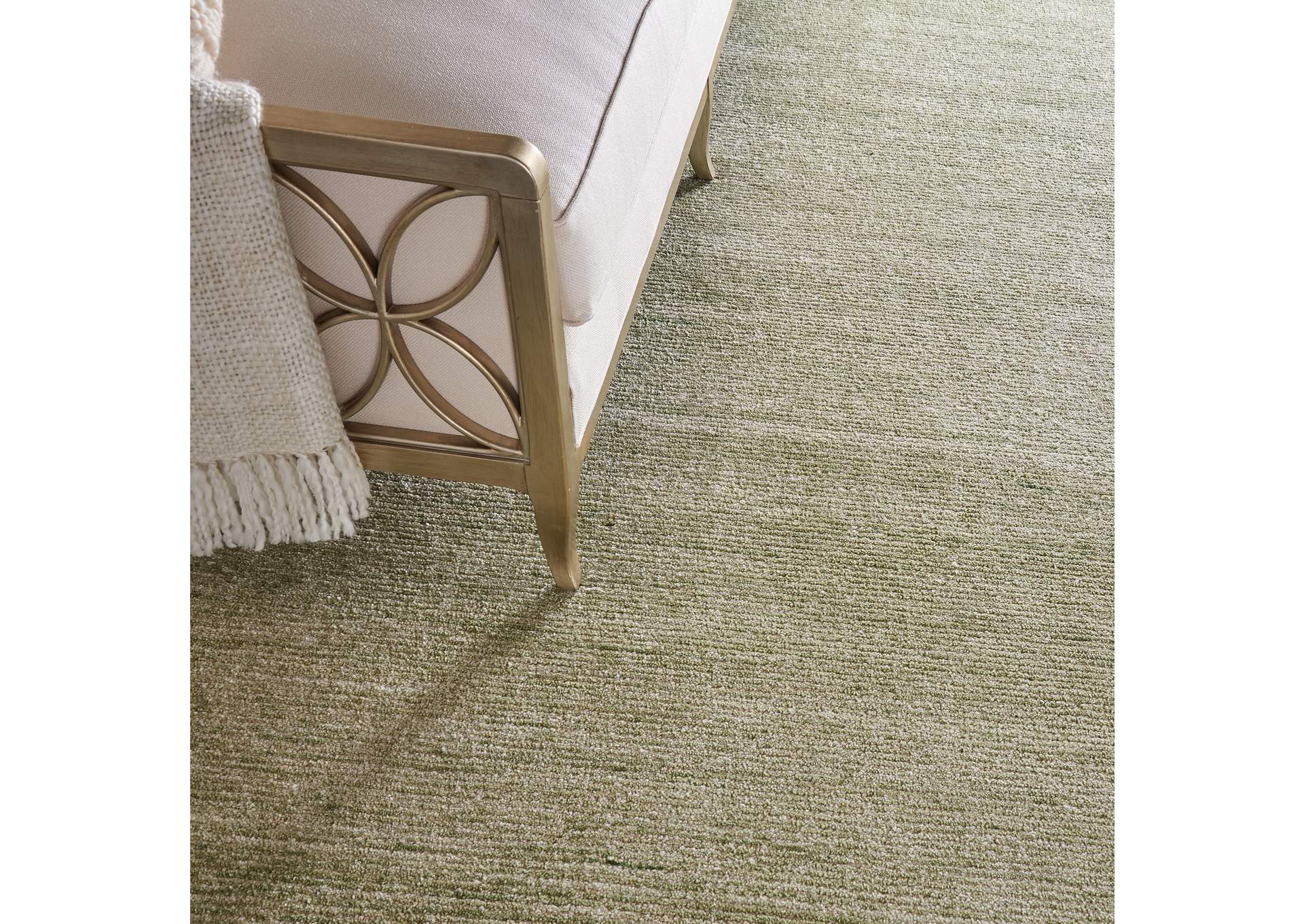 Nourison Weston WES01 Green 8'x11' Oversized Textured Rug,Nourison