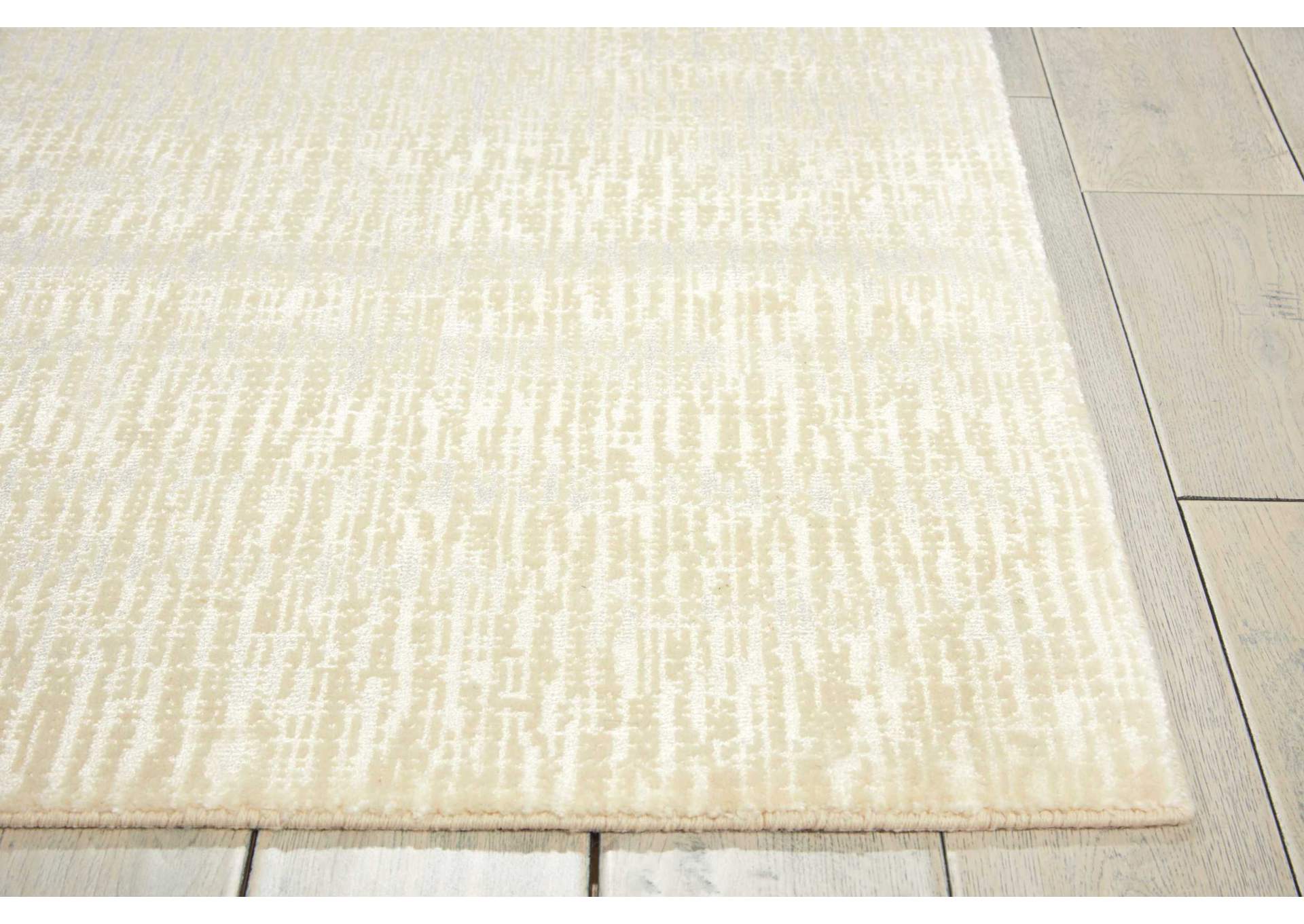 Nourison Starlight STA02 White 8' Runner Hallway Rug,Nourison