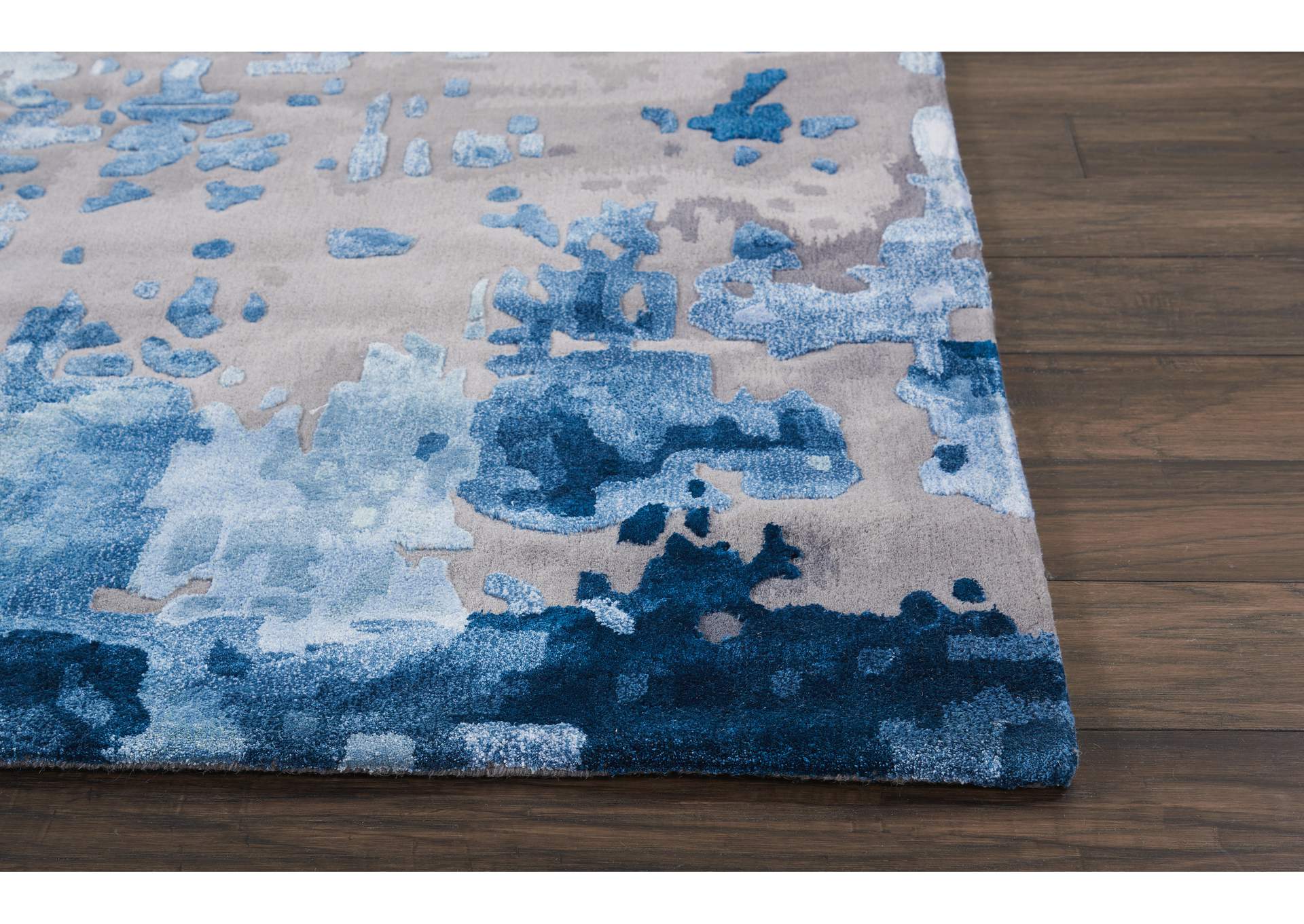 Nourison Prismatic 9'x12' Blue Grey Area Rug,Nourison