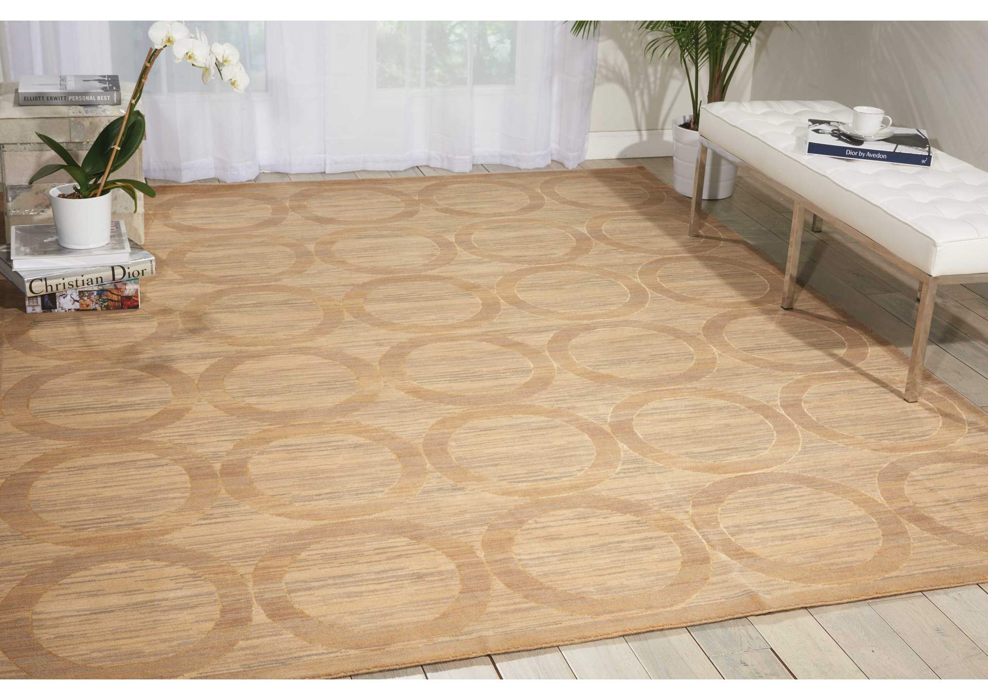 Nourison Silken Allure SLK21 Beige 8'x10' Rug,Nourison