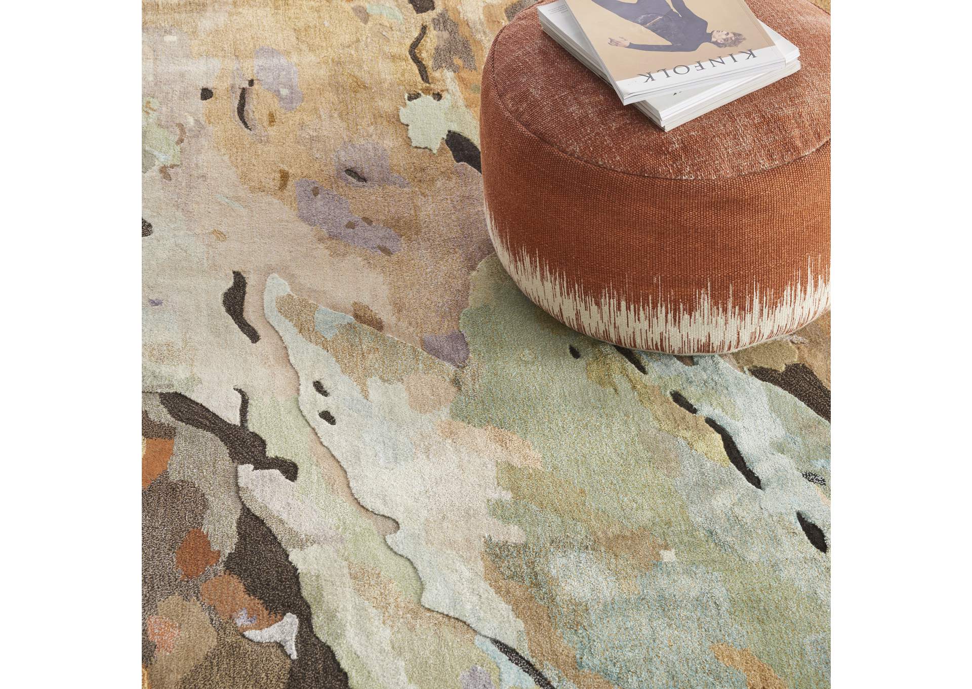 Nourison Prismatic 6'x8' Multicolor Abstract Area Rug,Nourison