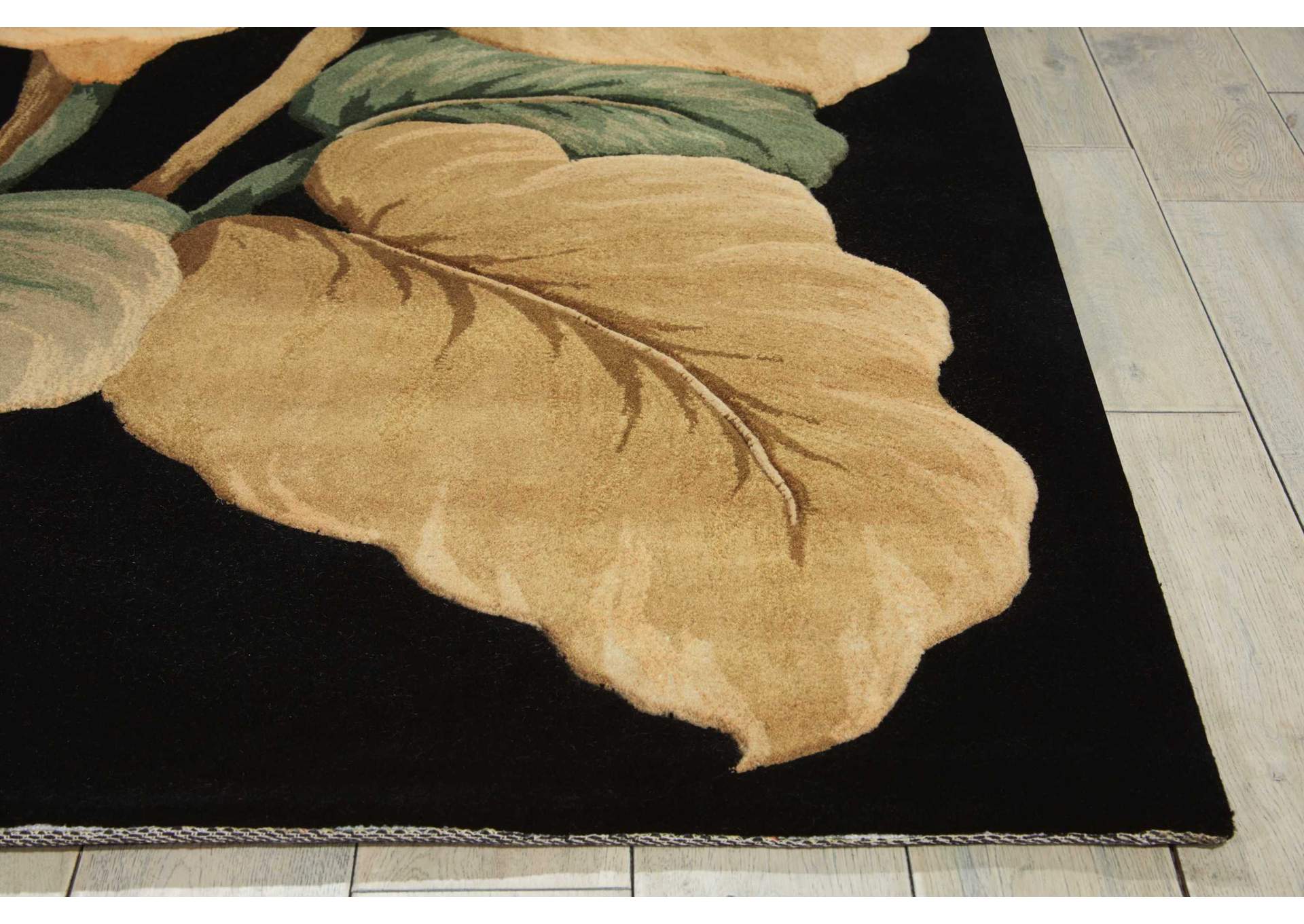 Nourison Tropics TS08 Black 5'x8' Area Rug,Nourison