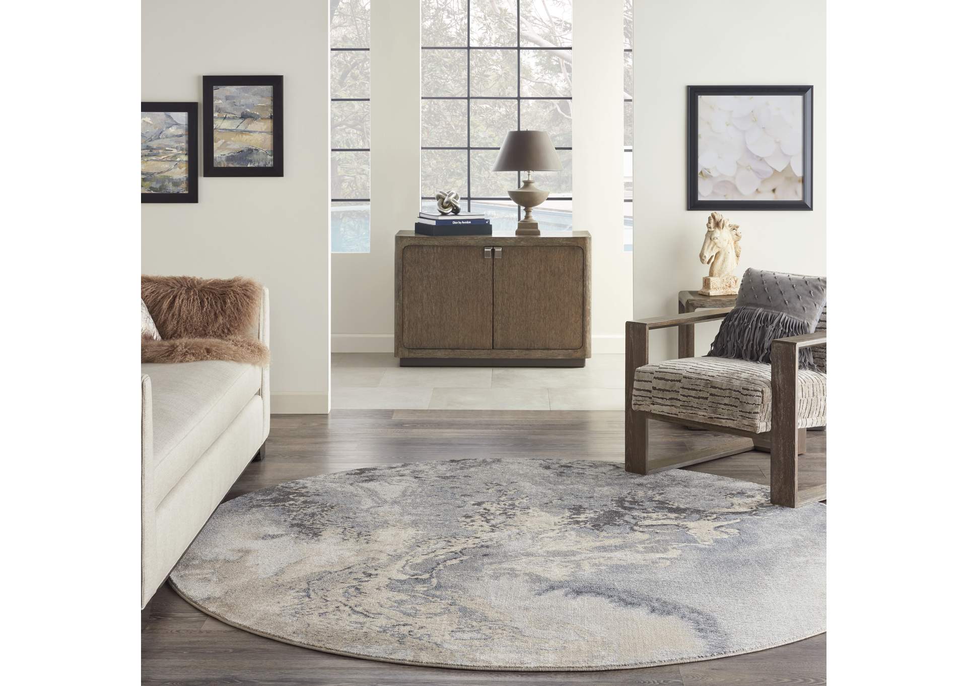 Nourison Maxell 8' Round Area Rug,Nourison