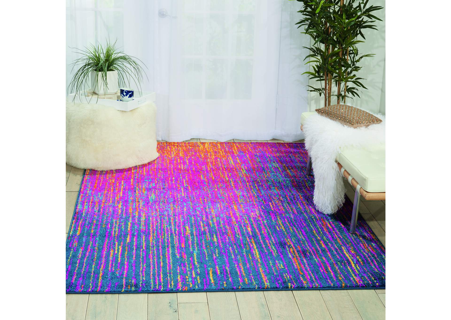 Nourison Passion PSN09 Multicolor 4'x6' Colorful Area Rug,Nourison
