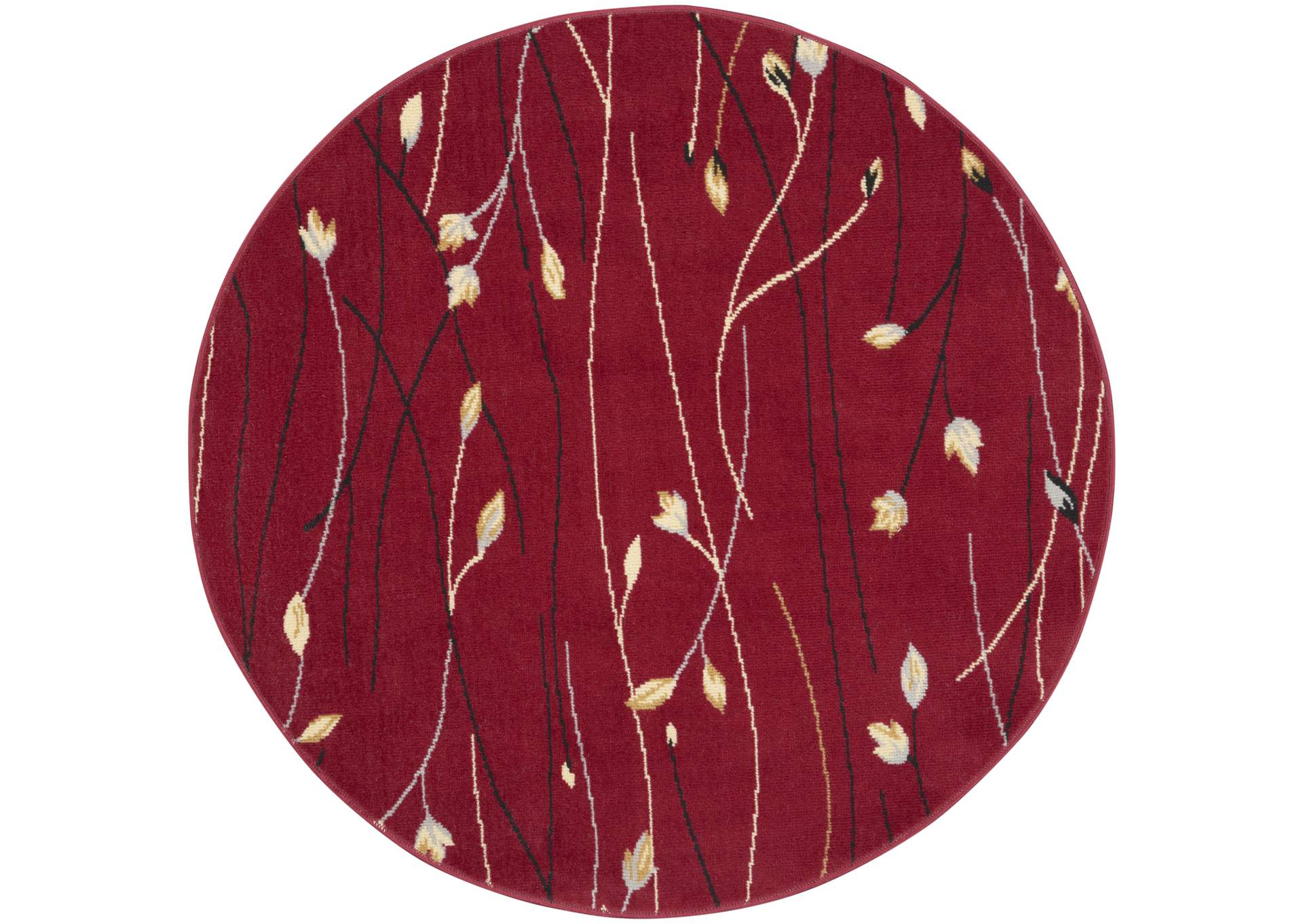 Nourison Grafix GRF15 Red 4' Round Area Rug,Nourison